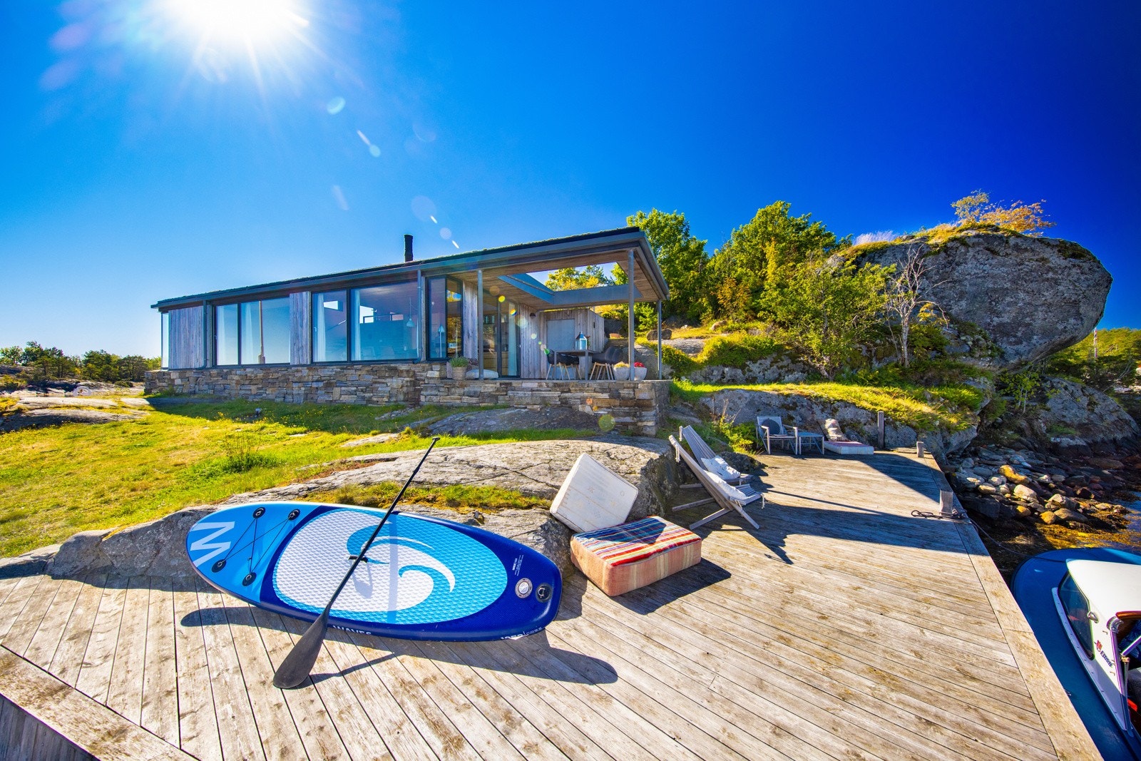 Her er det ypperlige forhold for bading,snorkling, padling og andre sommeraktiviteter... Galleribilde