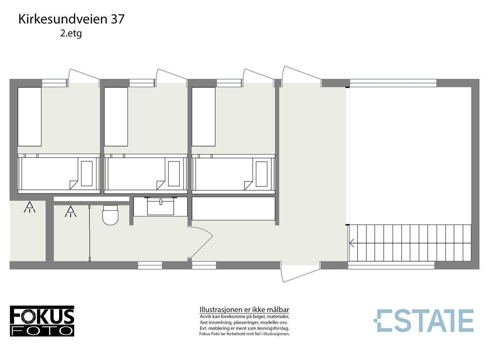 Estate 2D-tegning - 2. etg Galleribilde
