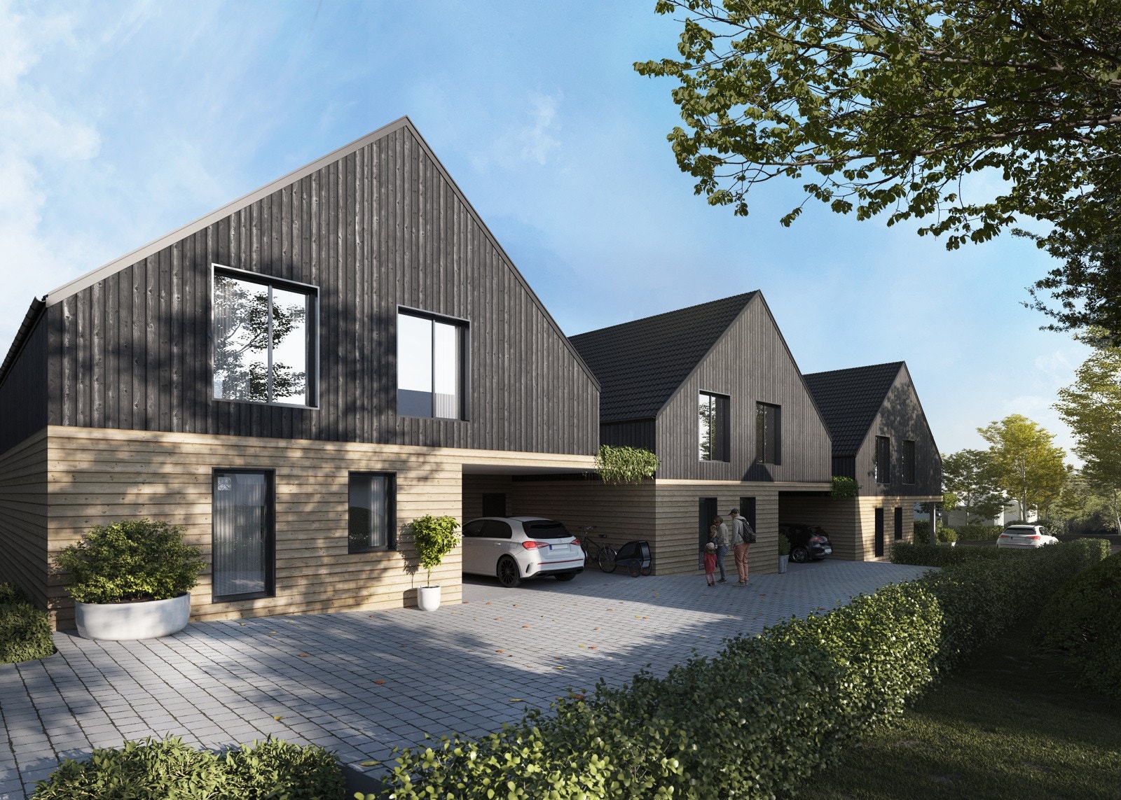 Caportene binder husene sammen. Galleribilde