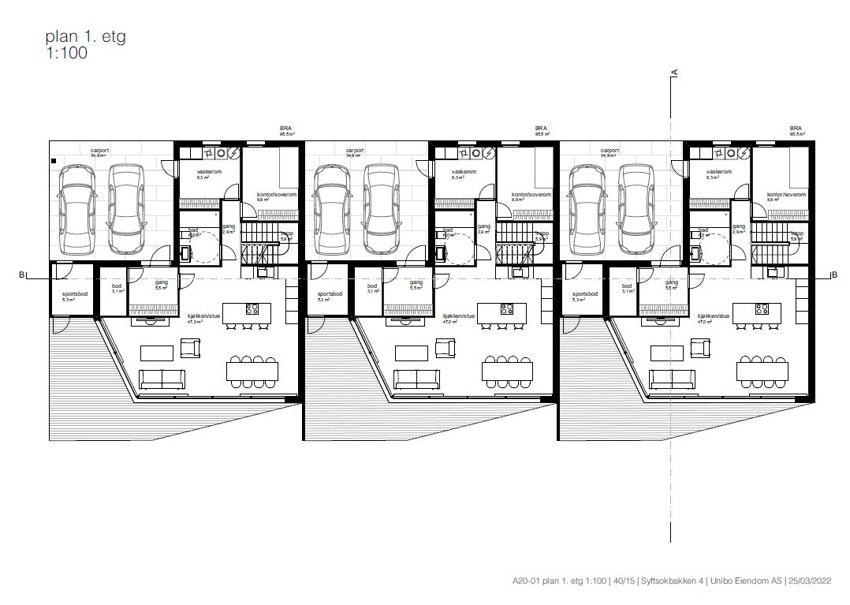 Plantegning - 1.etasje Galleribilde