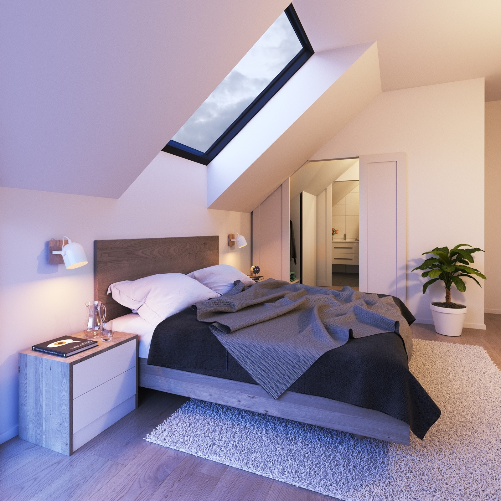 Illustrasjon soverom. Avvik kan forekomme. Galleribilde