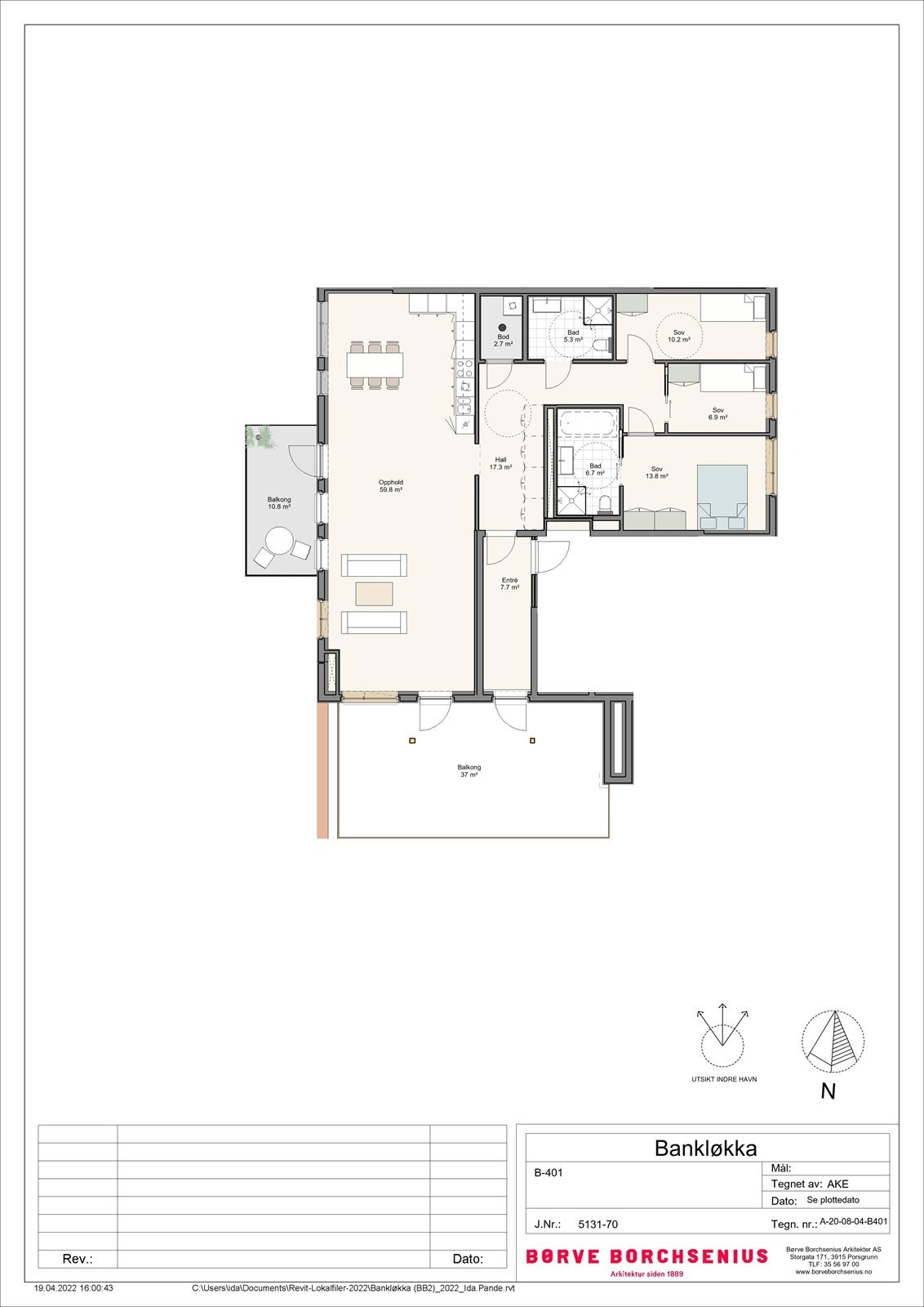 Ny plantegning - B -401 - plantegning i prospektet er feil. Galleribilde