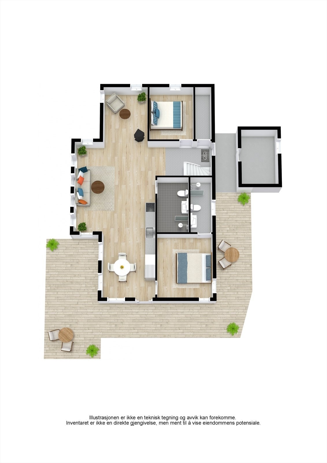 Plantegning 1 etasje Galleribilde