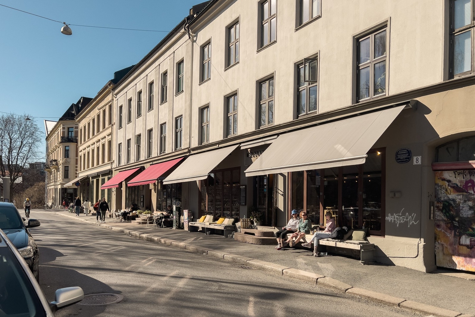 Kort vei til forretninger og spisesteder. Galleribilde