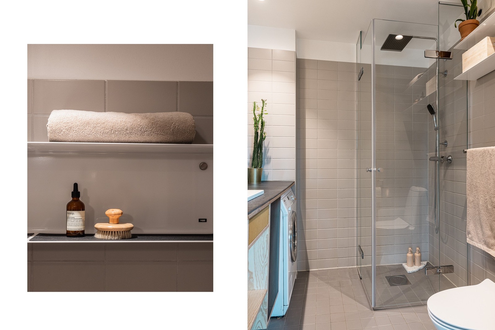 Moderne baderom med nyere innredning fra 2019. Galleribilde
