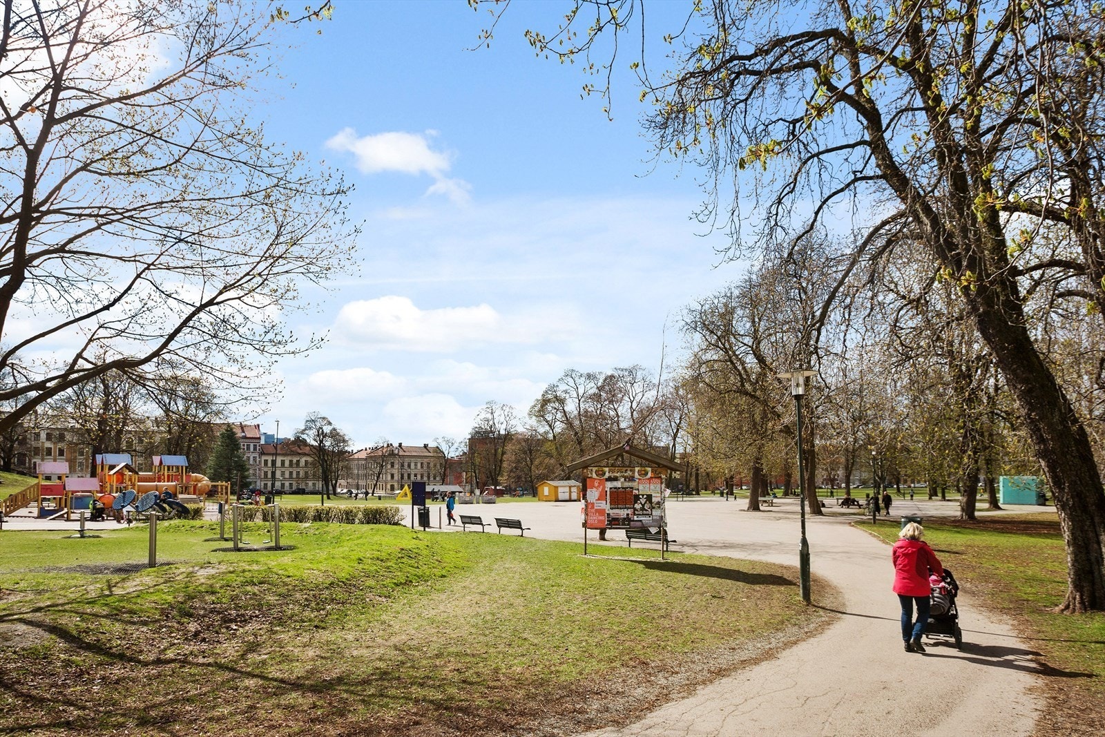 Sofienbergparken kun et steinkast unna. Galleribilde