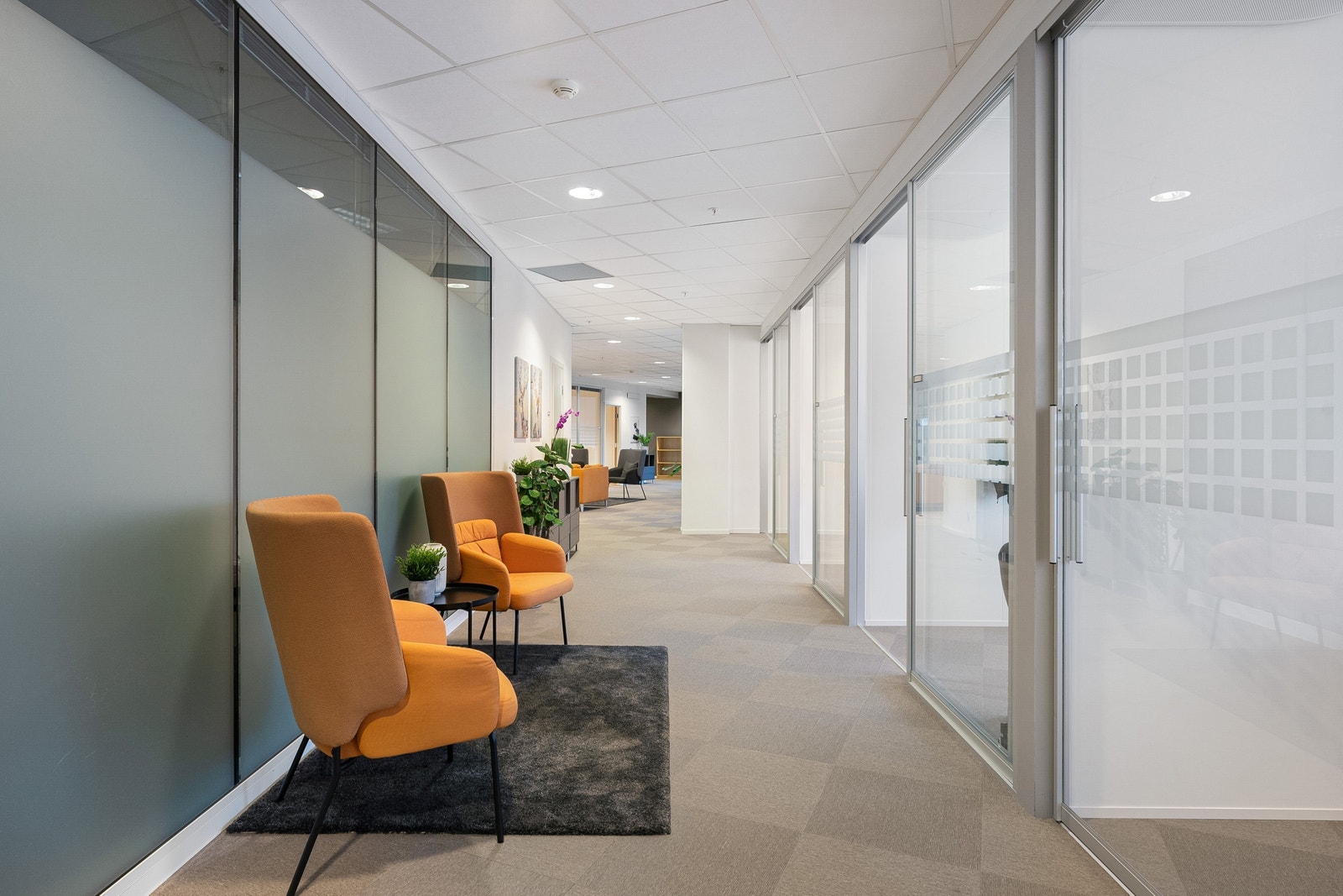 Fellesareal i kontorfellesskapet Galleribilde