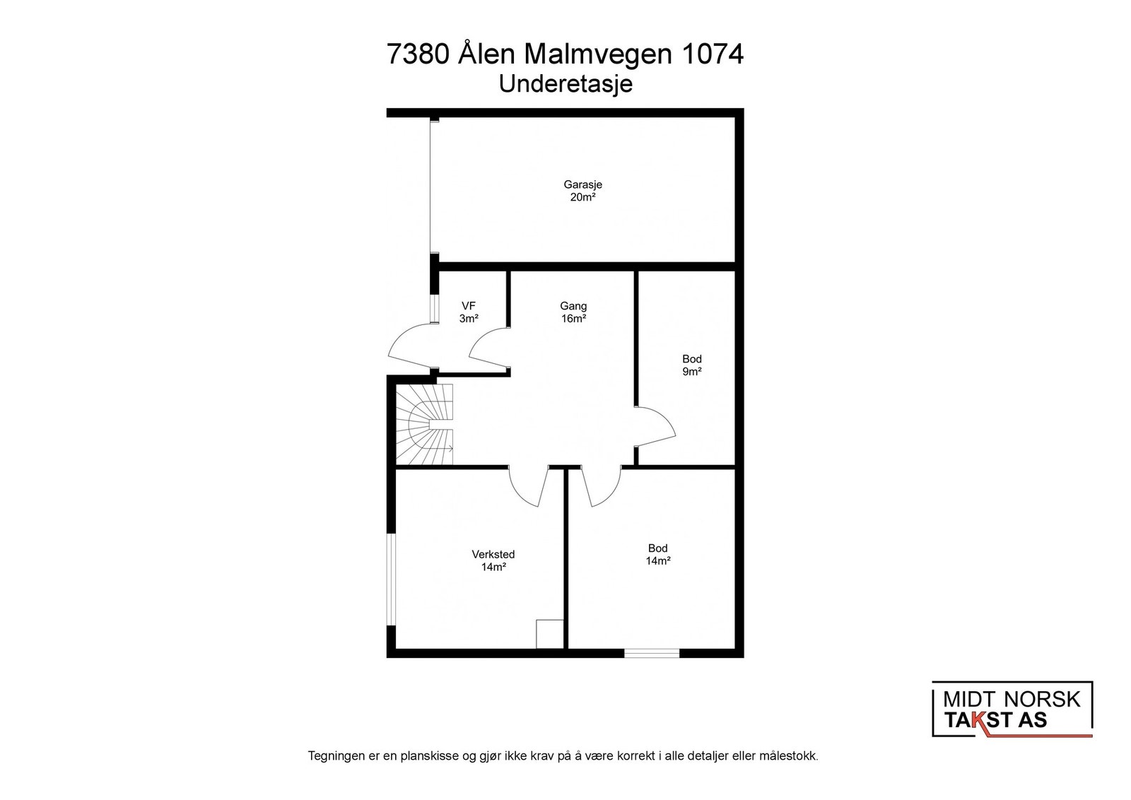 Planskisse sokkel Galleribilde