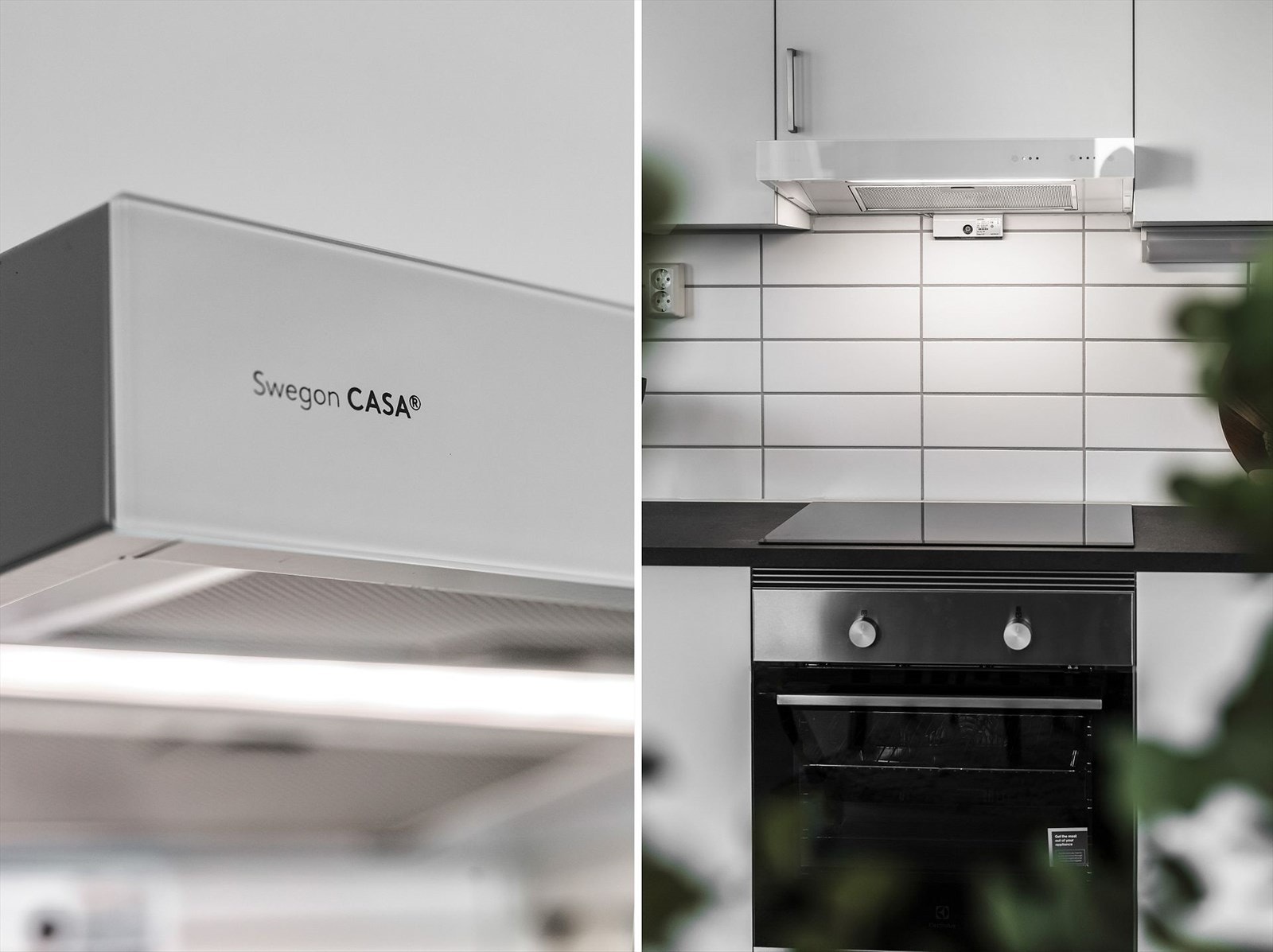 Det er integrerte hvitevarer som koketopp, oppvaskmaskin, kjøle-/fryseskap og stekeovn. Hvitevarene er av merket HTH. Galleribilde