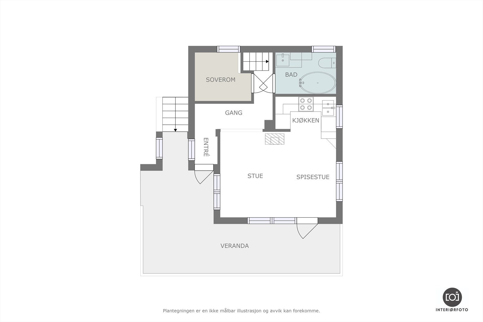 Plantegning Galleribilde