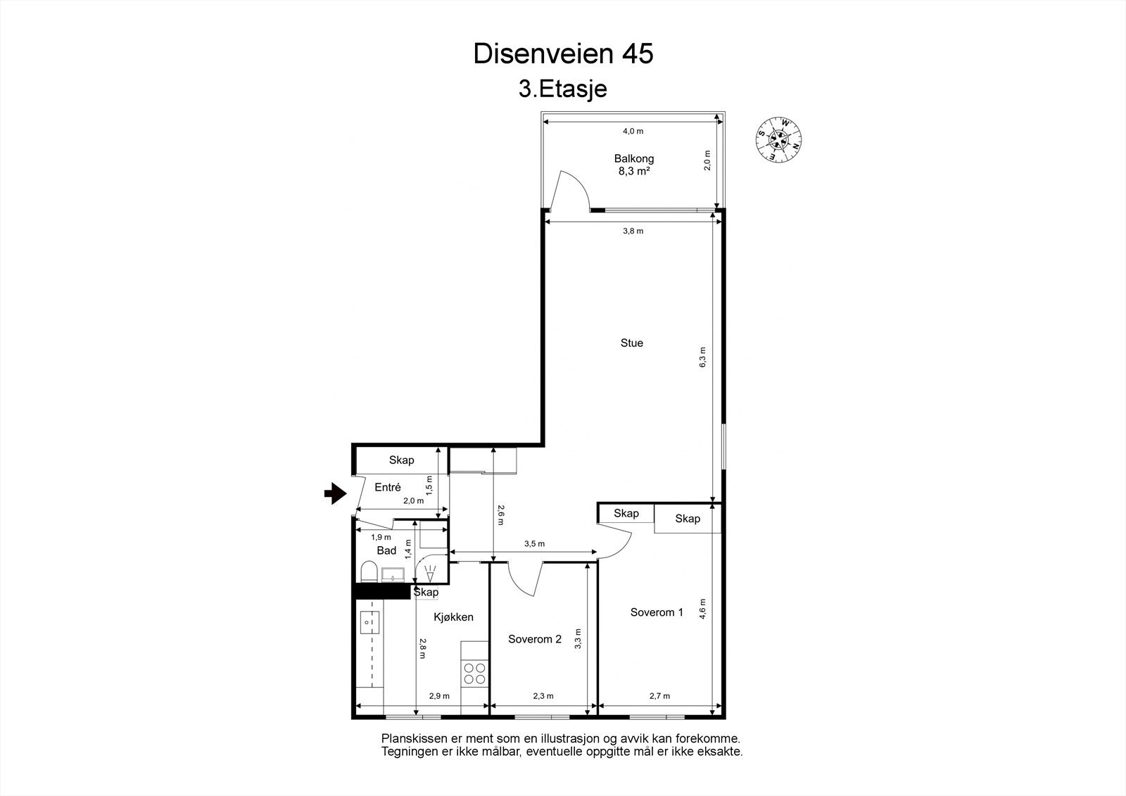 Plantegning Galleribilde