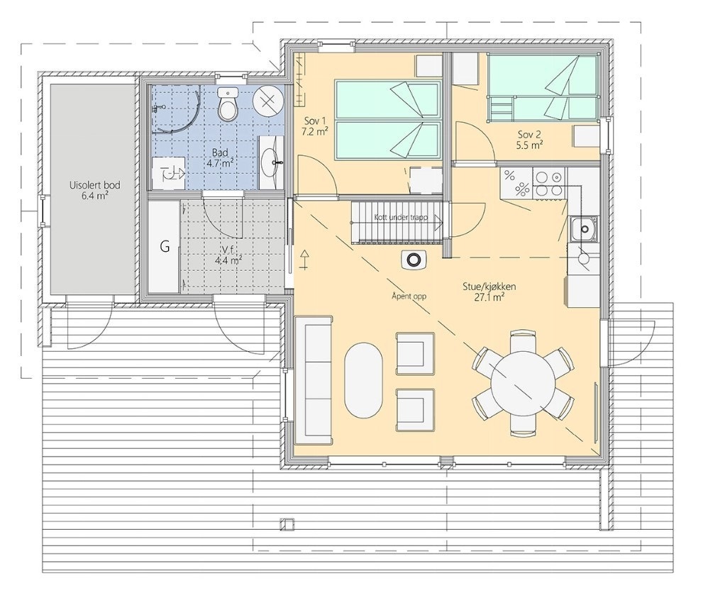 Plan 1. etg. Galleribilde