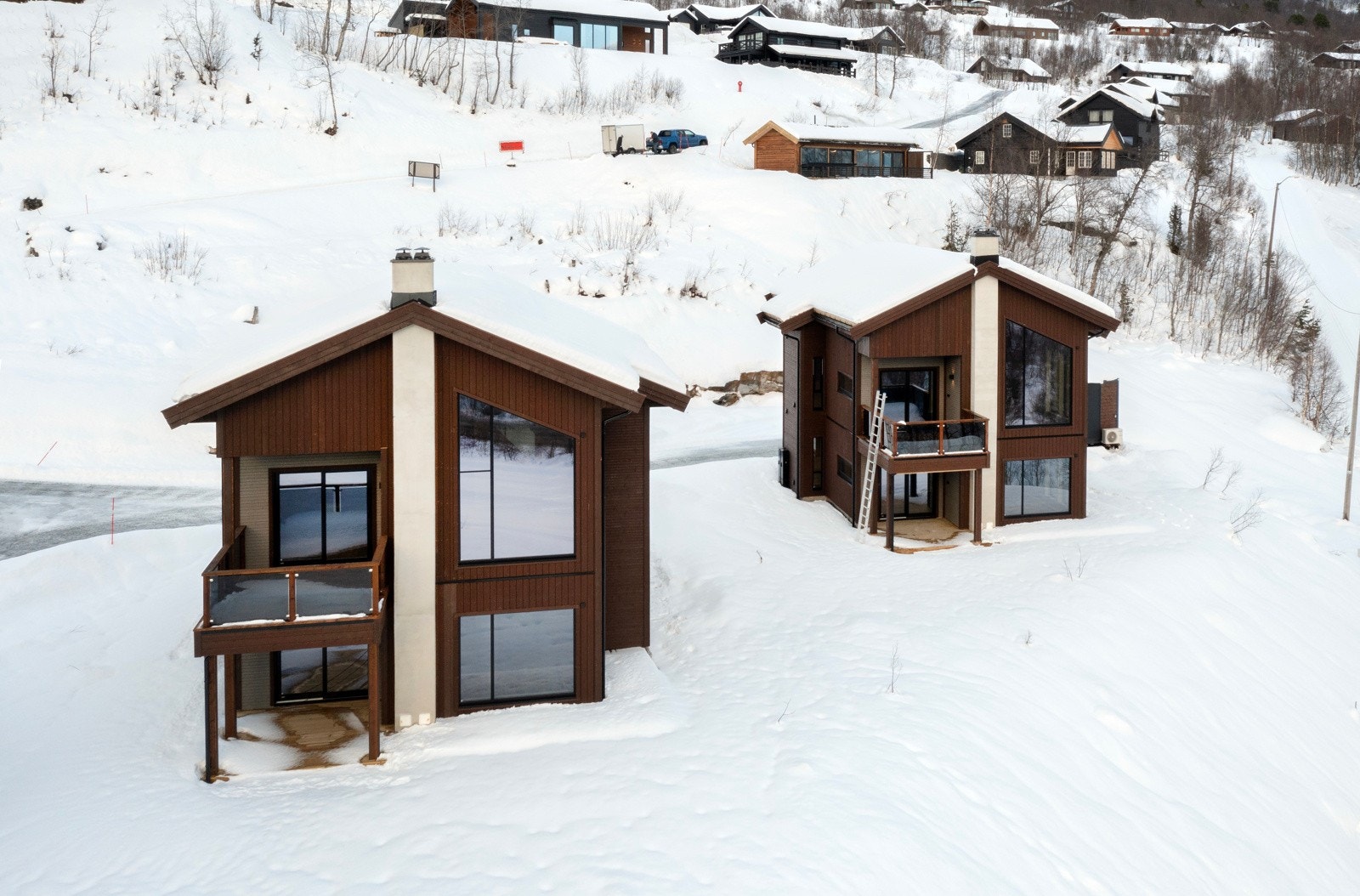 Byggene i Roalden Skigard er fint plassert i forhold til hverandre. Galleribilde