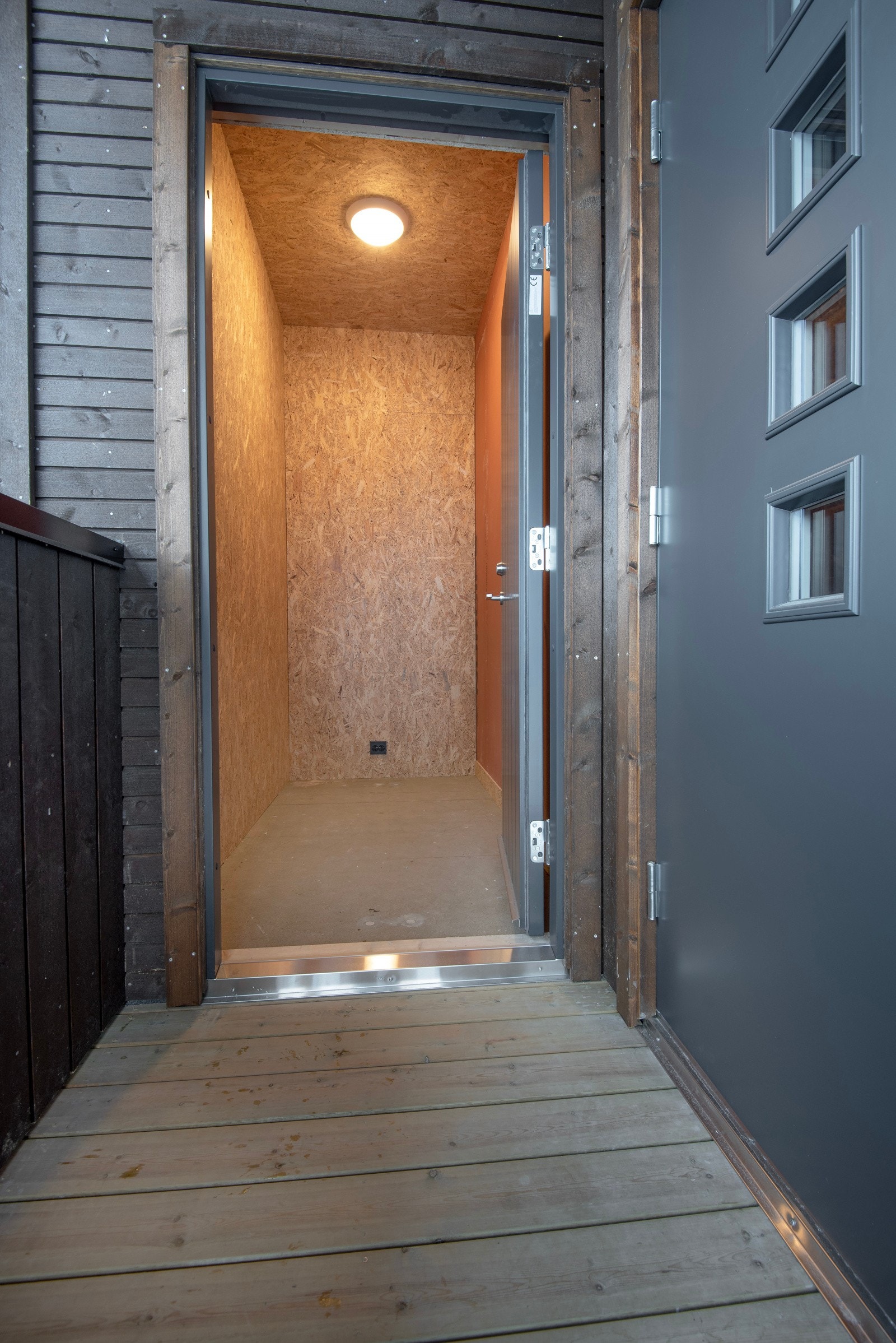 Praktisk med utebod ved inngangspartiet. Galleribilde