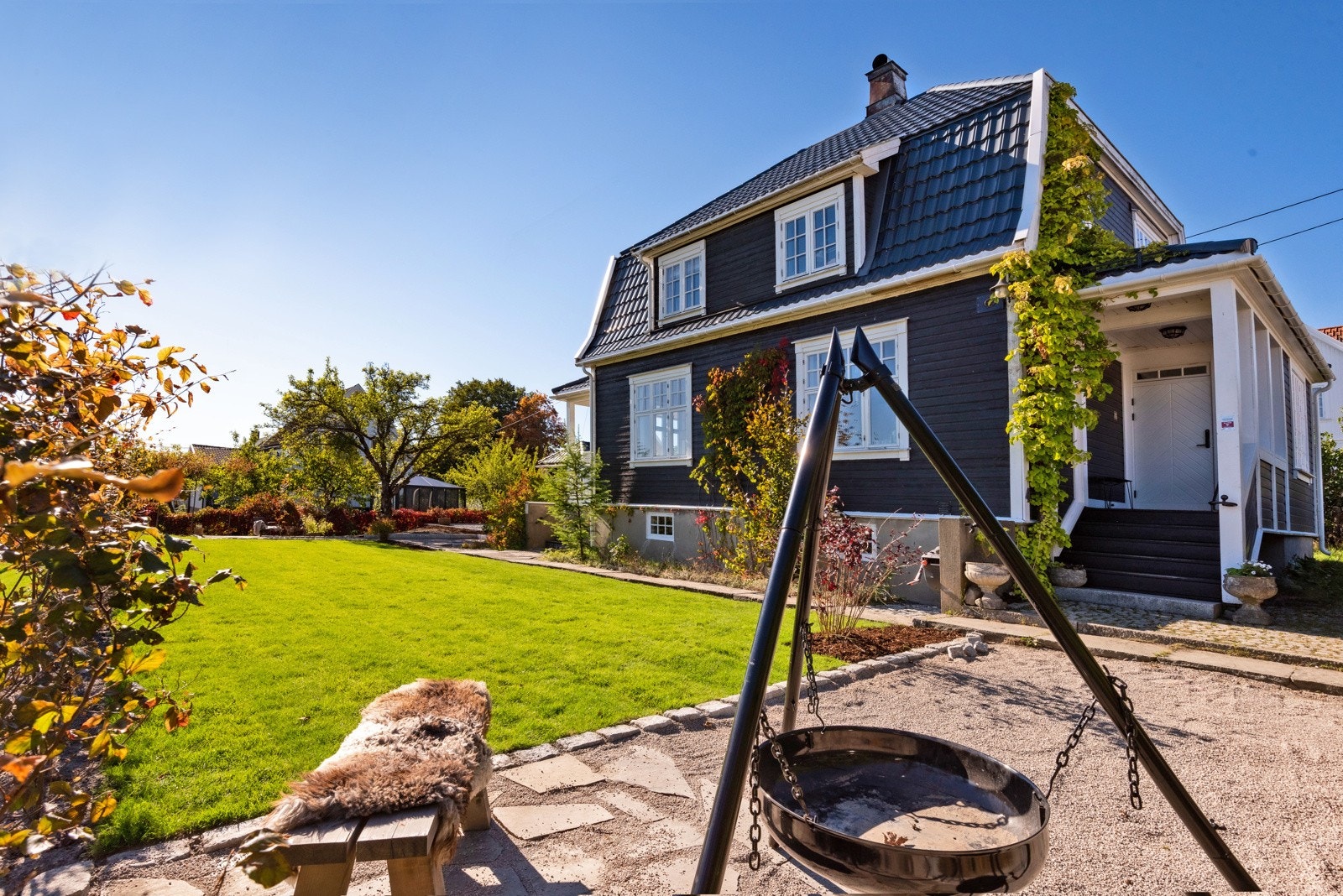 Det er kjempefine solforhold med sol fra morgen til langt på kveld. Galleribilde