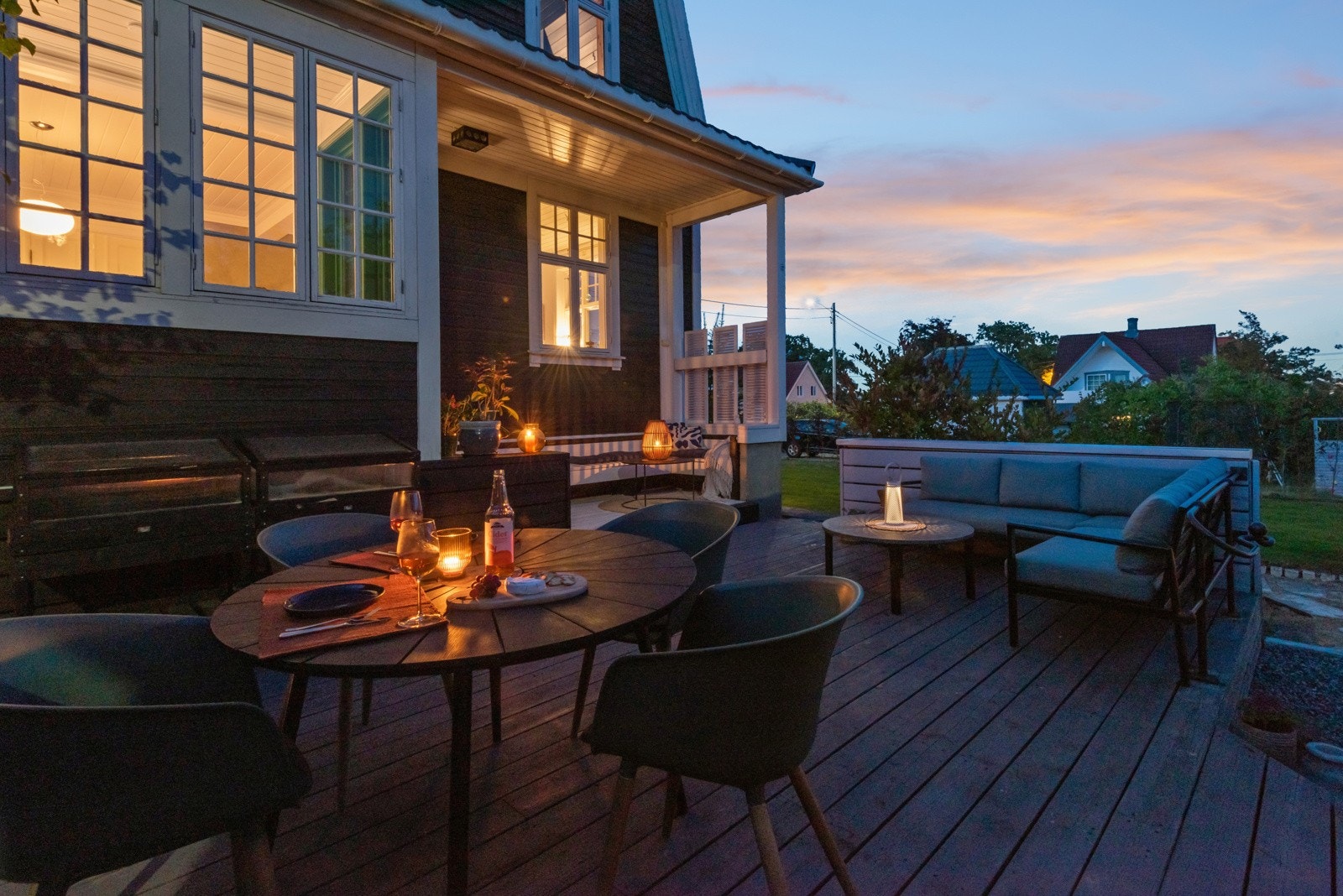 Sydvent terrasse. Galleribilde