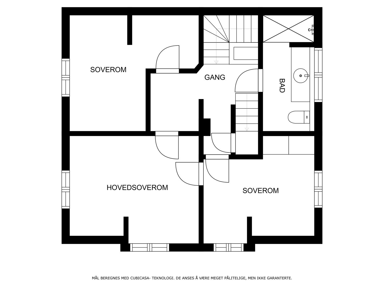 Plantegning 2.etasje Galleribilde