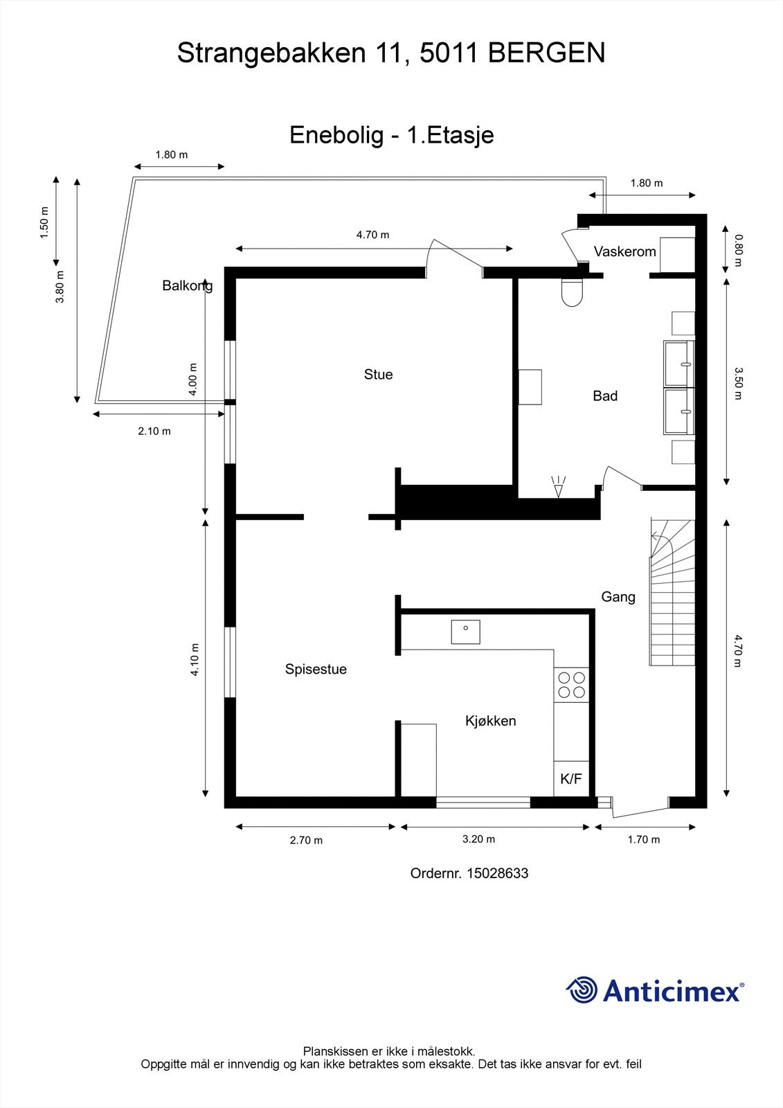 Plantegning 1. etasje Galleribilde