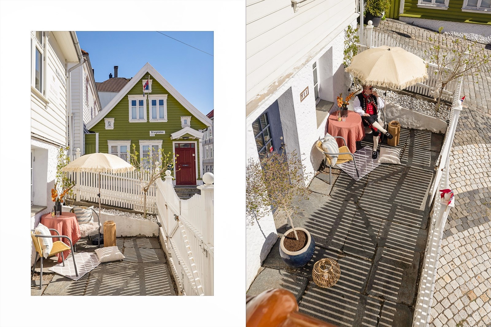 Her har man flere uteplasser med vestvendt beliggenhet. Galleribilde