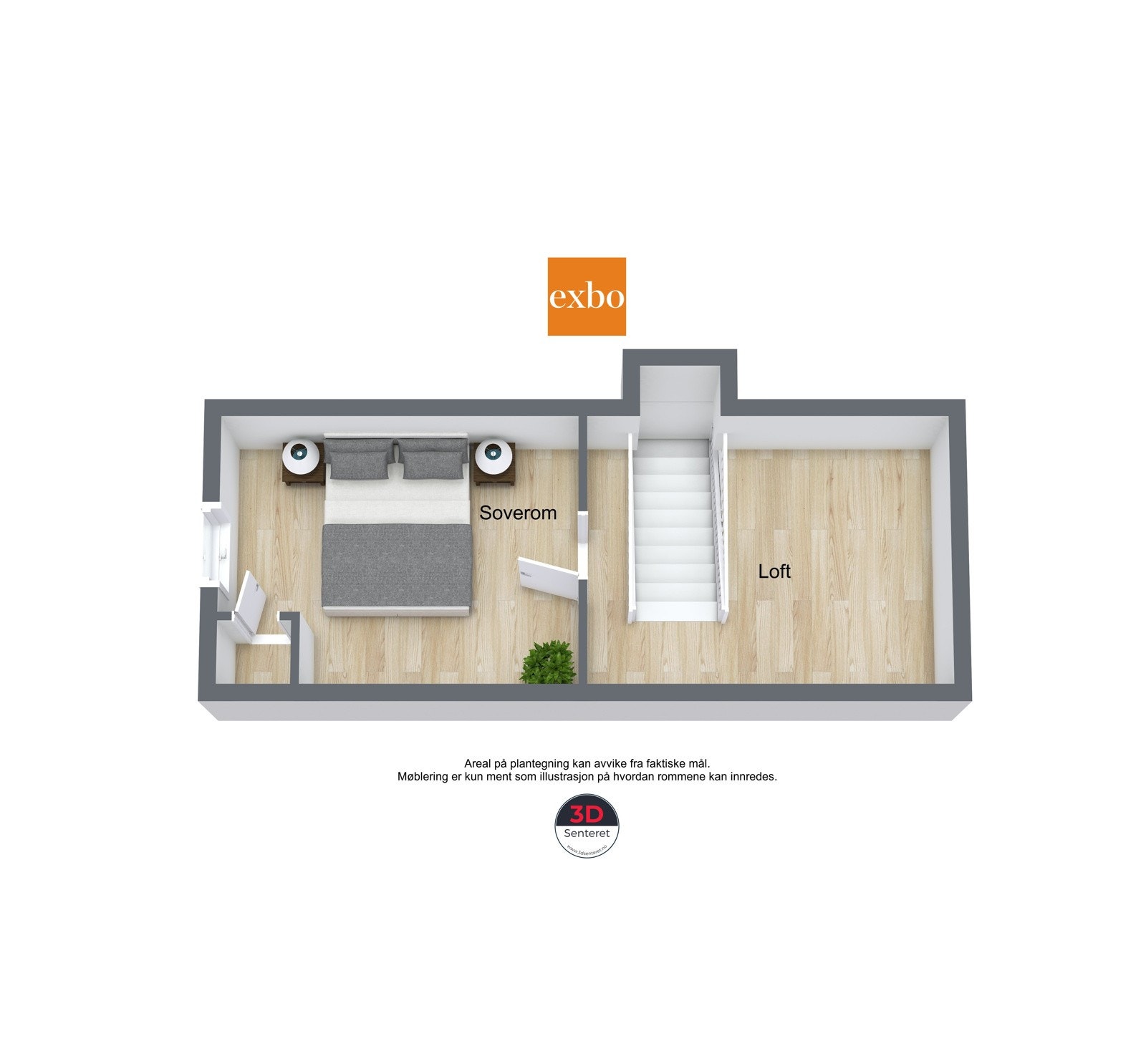 Plantegning loft Galleribilde