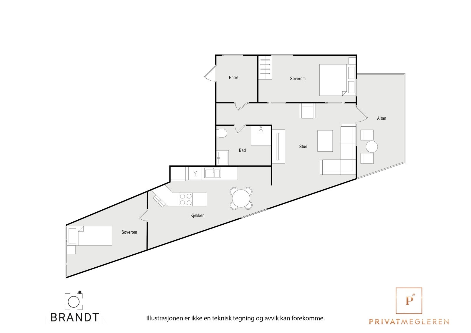 - Plantegning. Meget smart planløsning. - Galleribilde