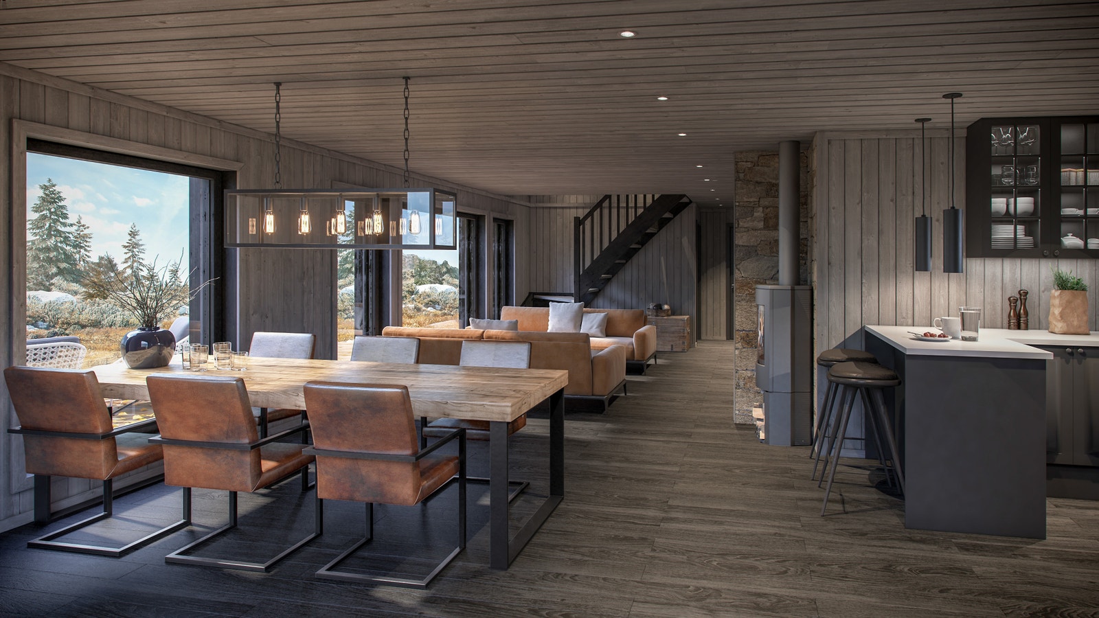 Storåsen interiør (Illustrasjon kan avvike fra annonsert hytte) Galleribilde