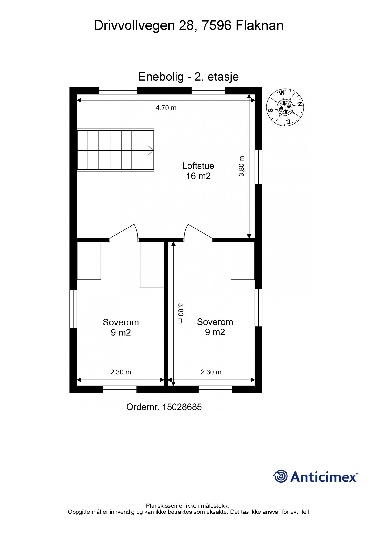 Plantegning 2. etasje Galleribilde