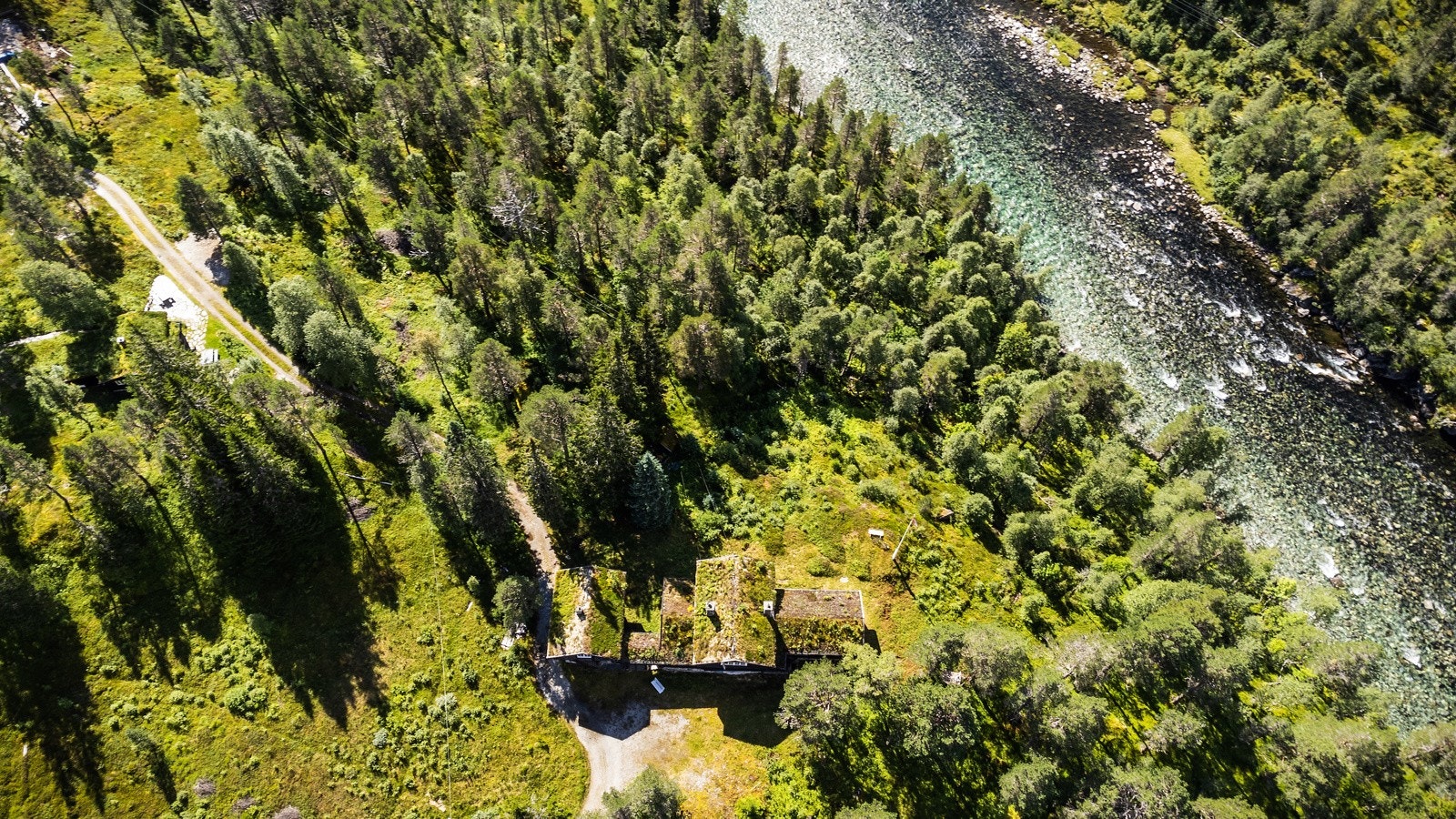 Oversiktsbilde fra drone Galleribilde