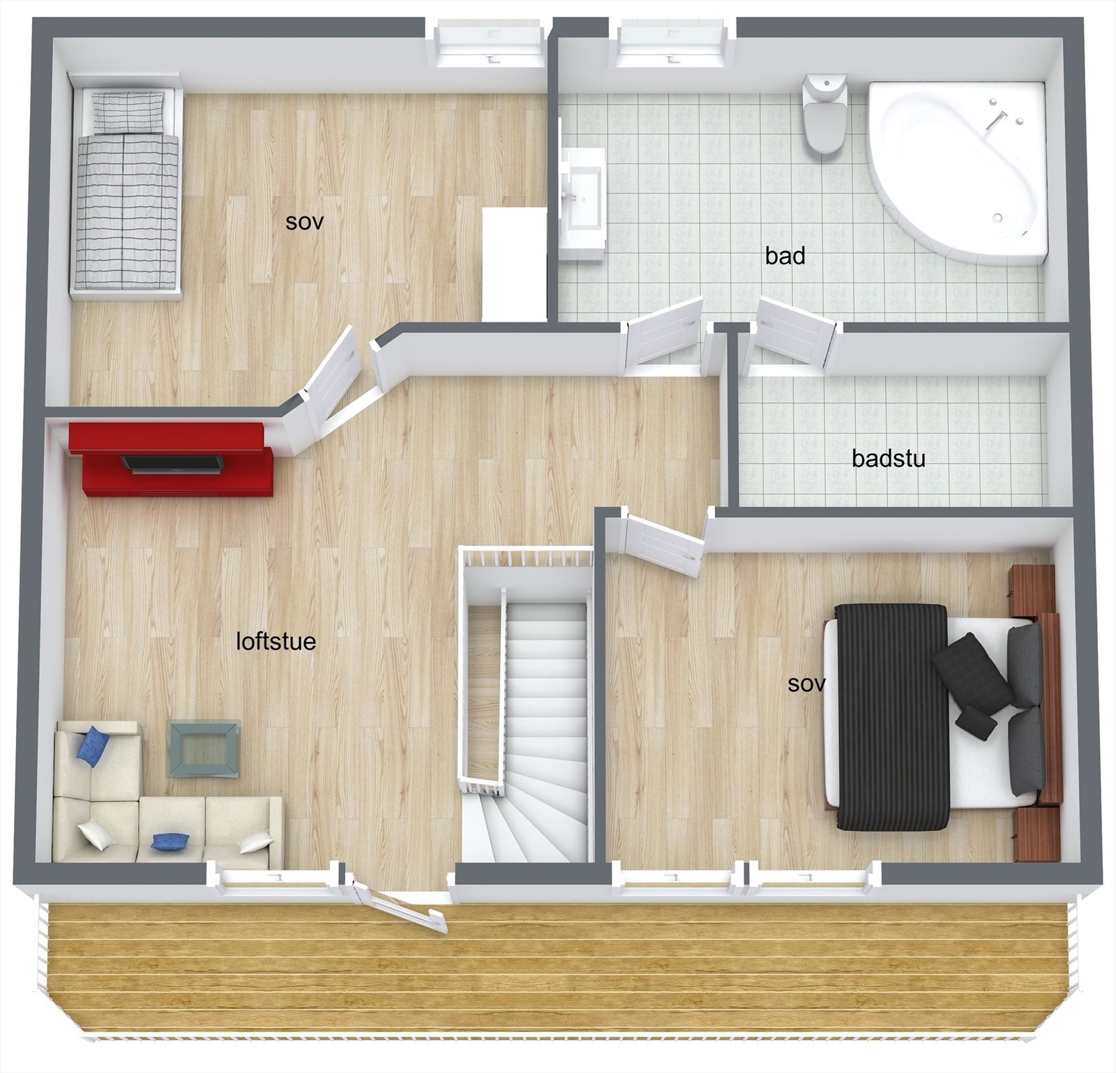Loftsetasje. Galleribilde