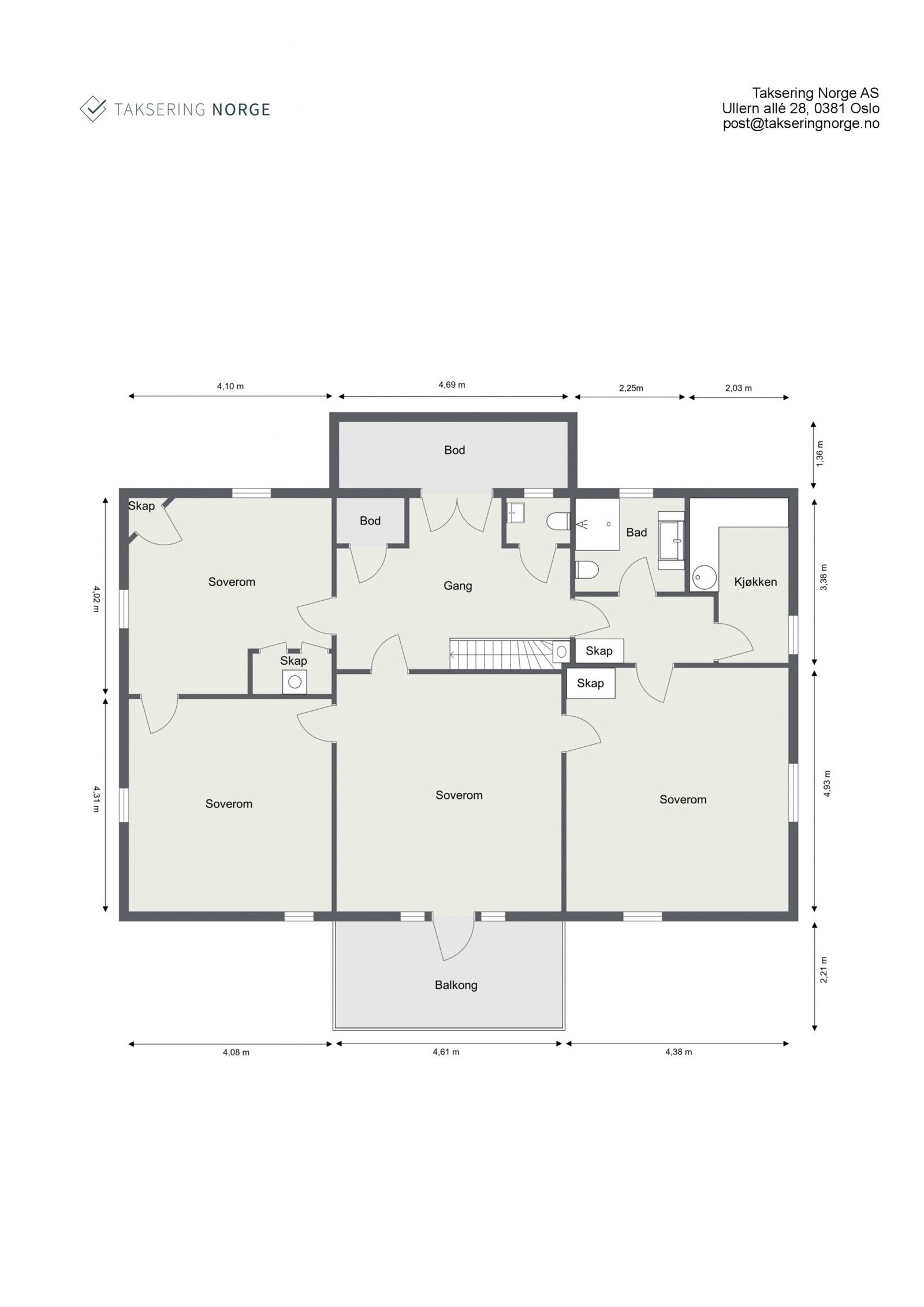 Plantegning 2.etasje Galleribilde