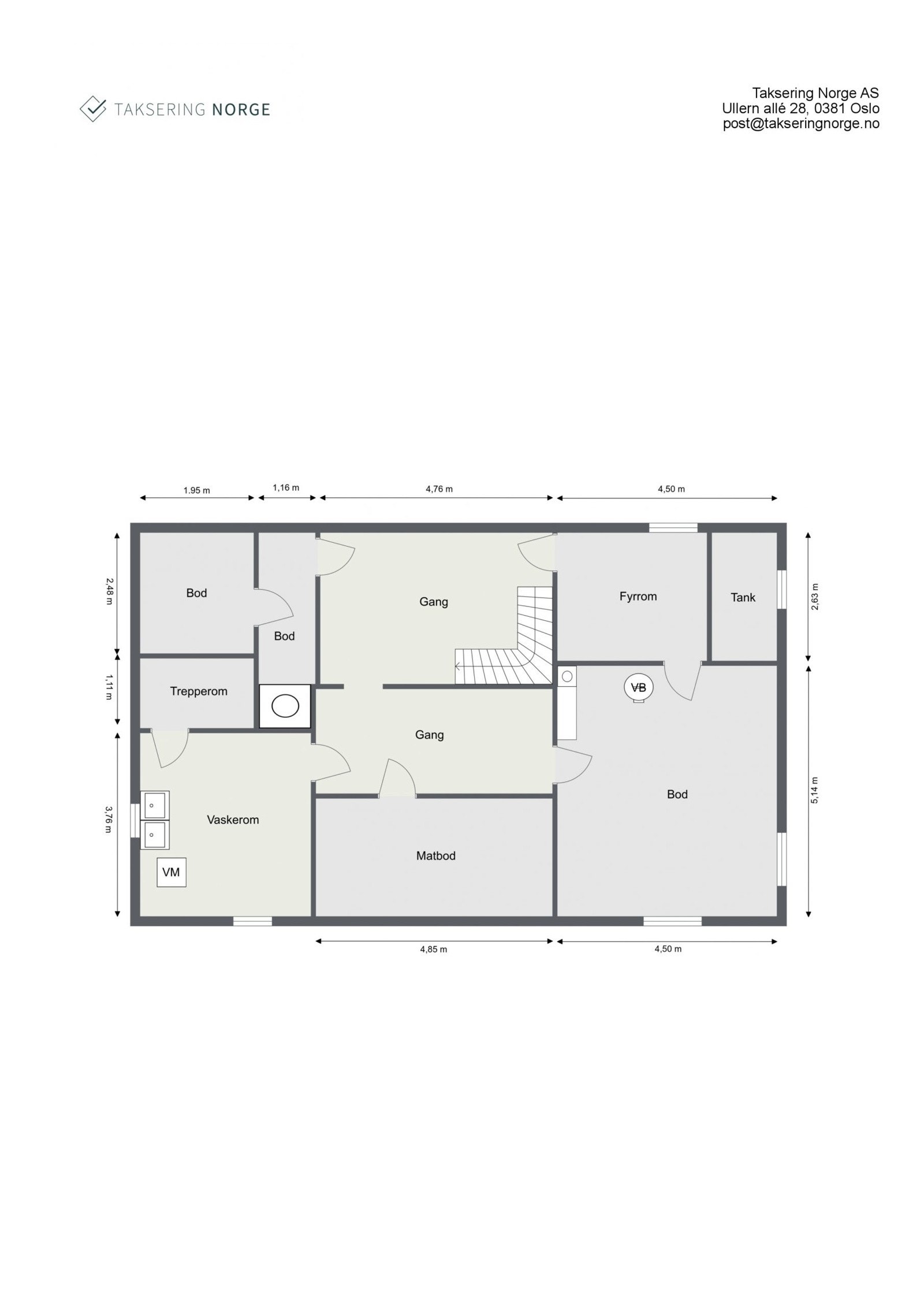 Plantegning kjeller Galleribilde