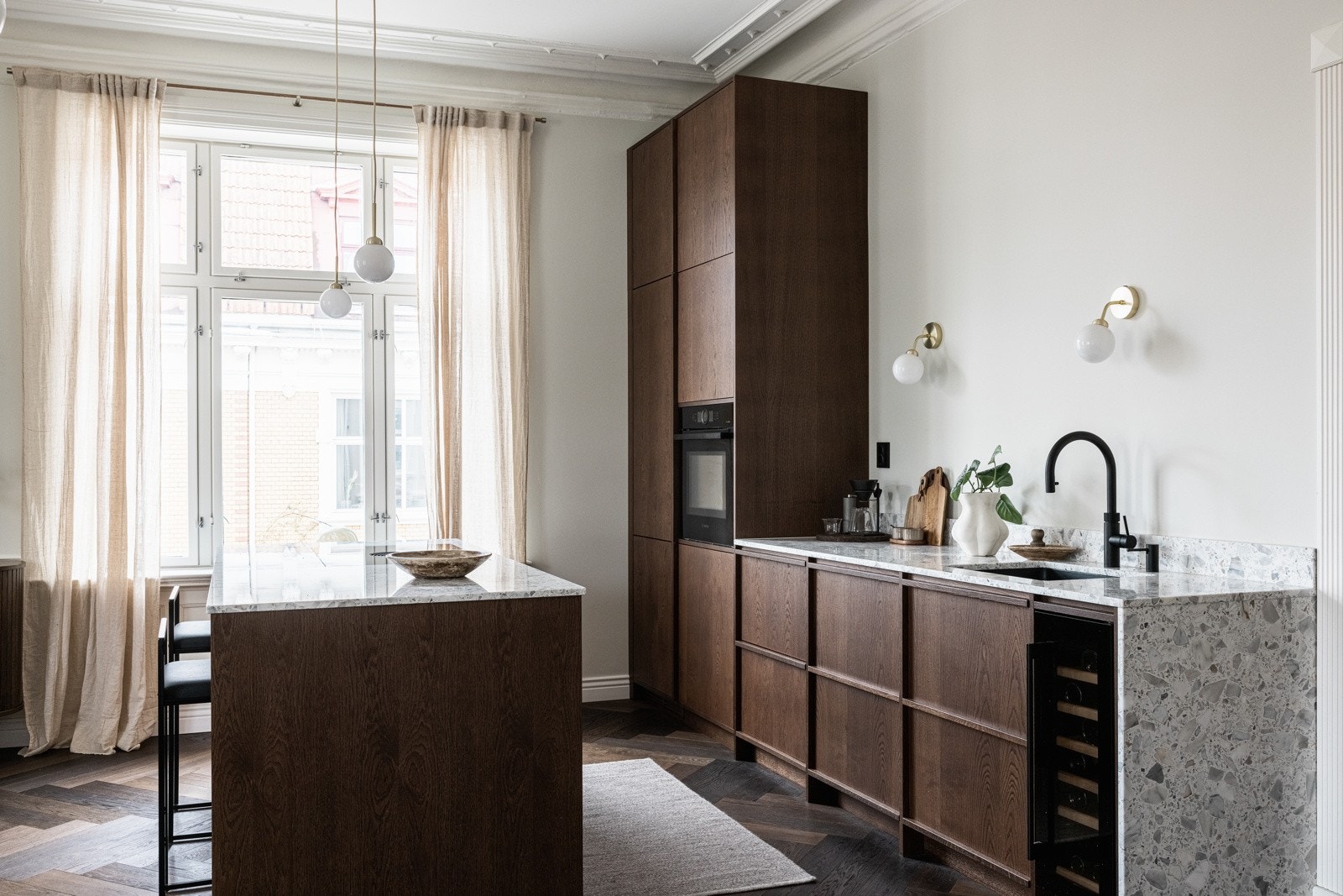 Et meget lekkert og påkostet kjøkken fra Nordiska kök. Galleribilde