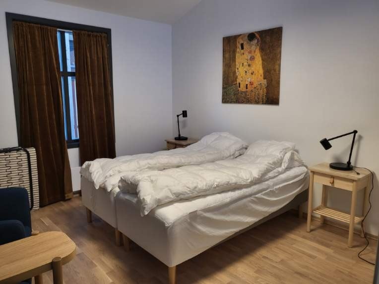 Selgers egne bilder av utlånsleilighet på området. Beboerne kan benytte denne gratis, men betaler kun kr 500,- for utvask. Galleribilde