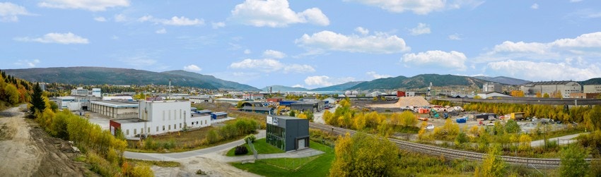 Utsikt fra omtrent øverste nivå, slik bygget har, som står på eiendommen i dag. Galleribilde
