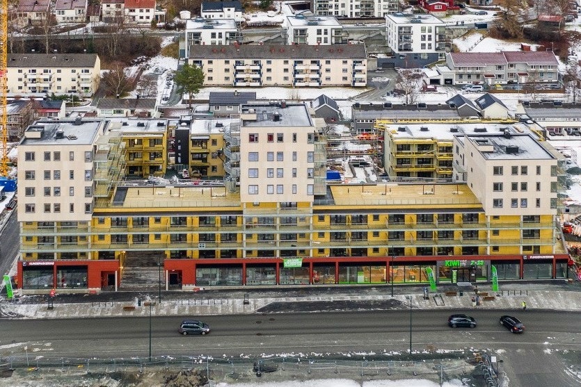 Utbyggingsområde syd for Trondheim sentrum langs E6 nært Elgesetergate, Siemens, NTNU, St. Olav Hospital og Sluppen Galleribilde