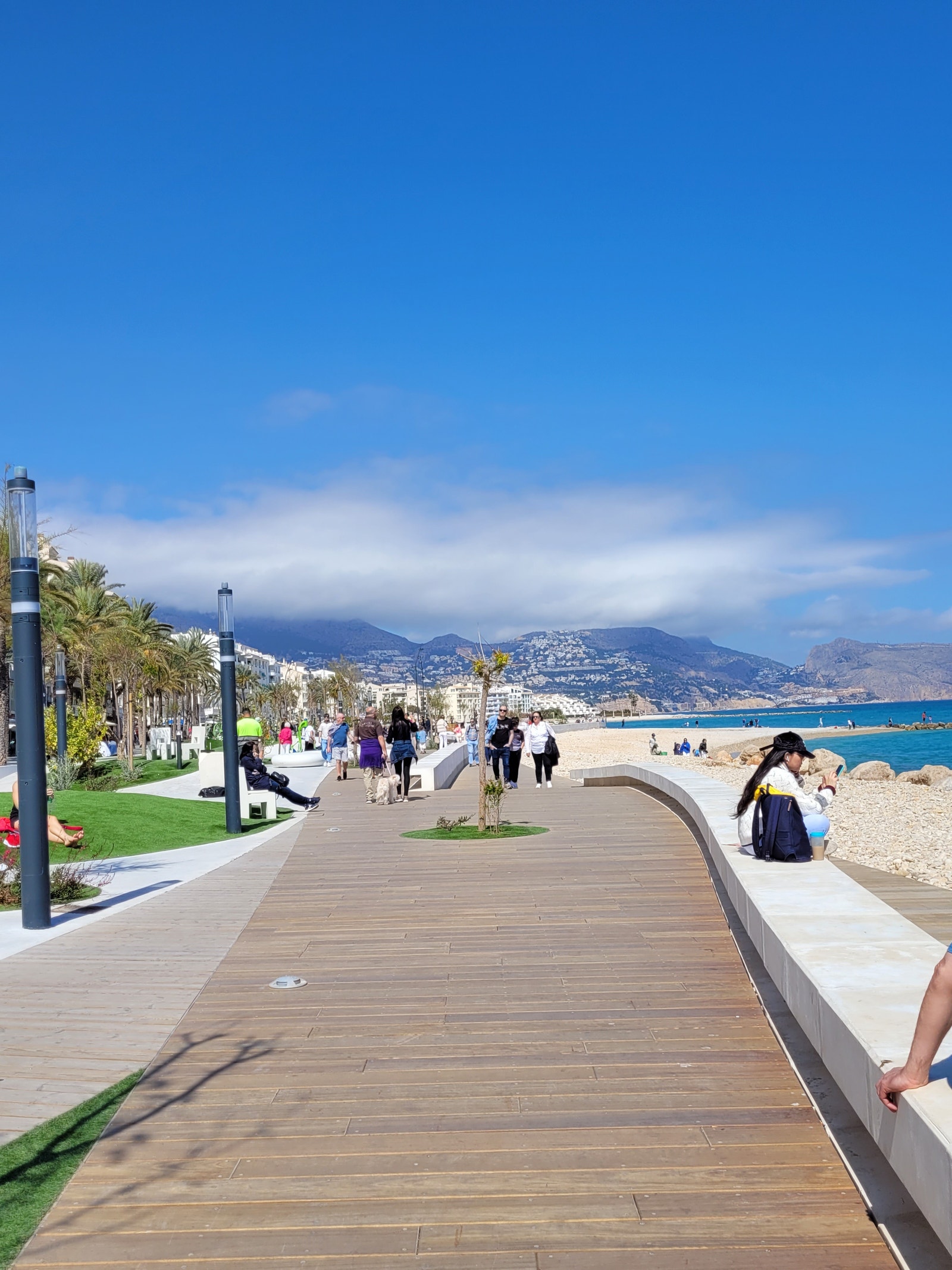 Den nye strandpromenaden i Altea Galleribilde