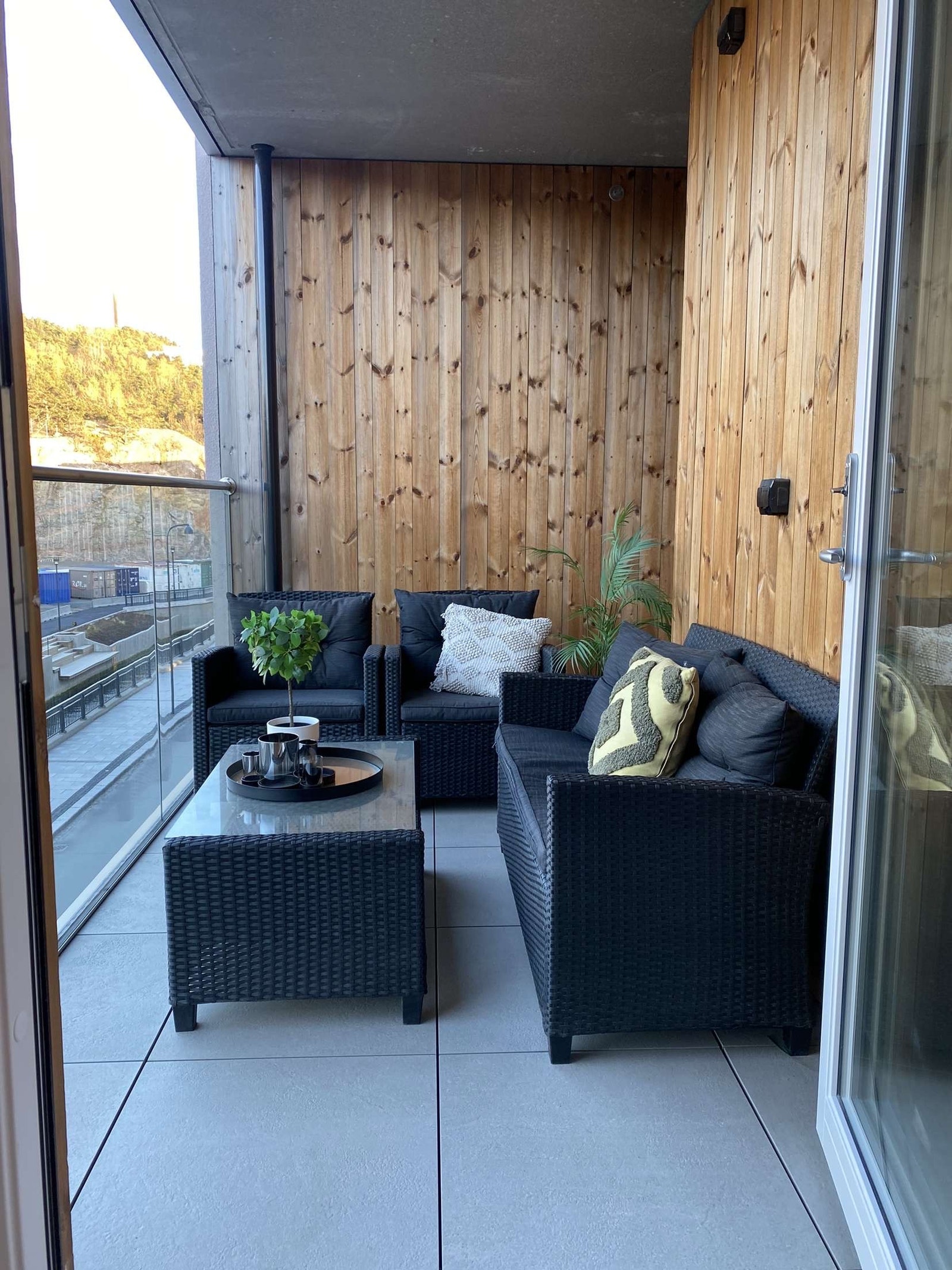 Balkong fra soverom Galleribilde