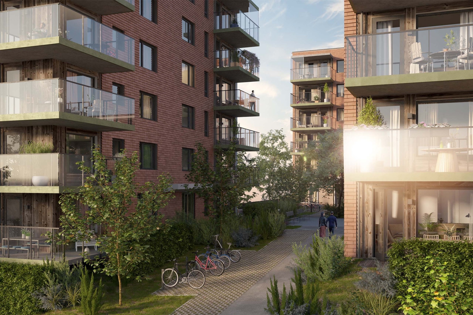 Hus 26 og 27 sett fra vest Galleribilde