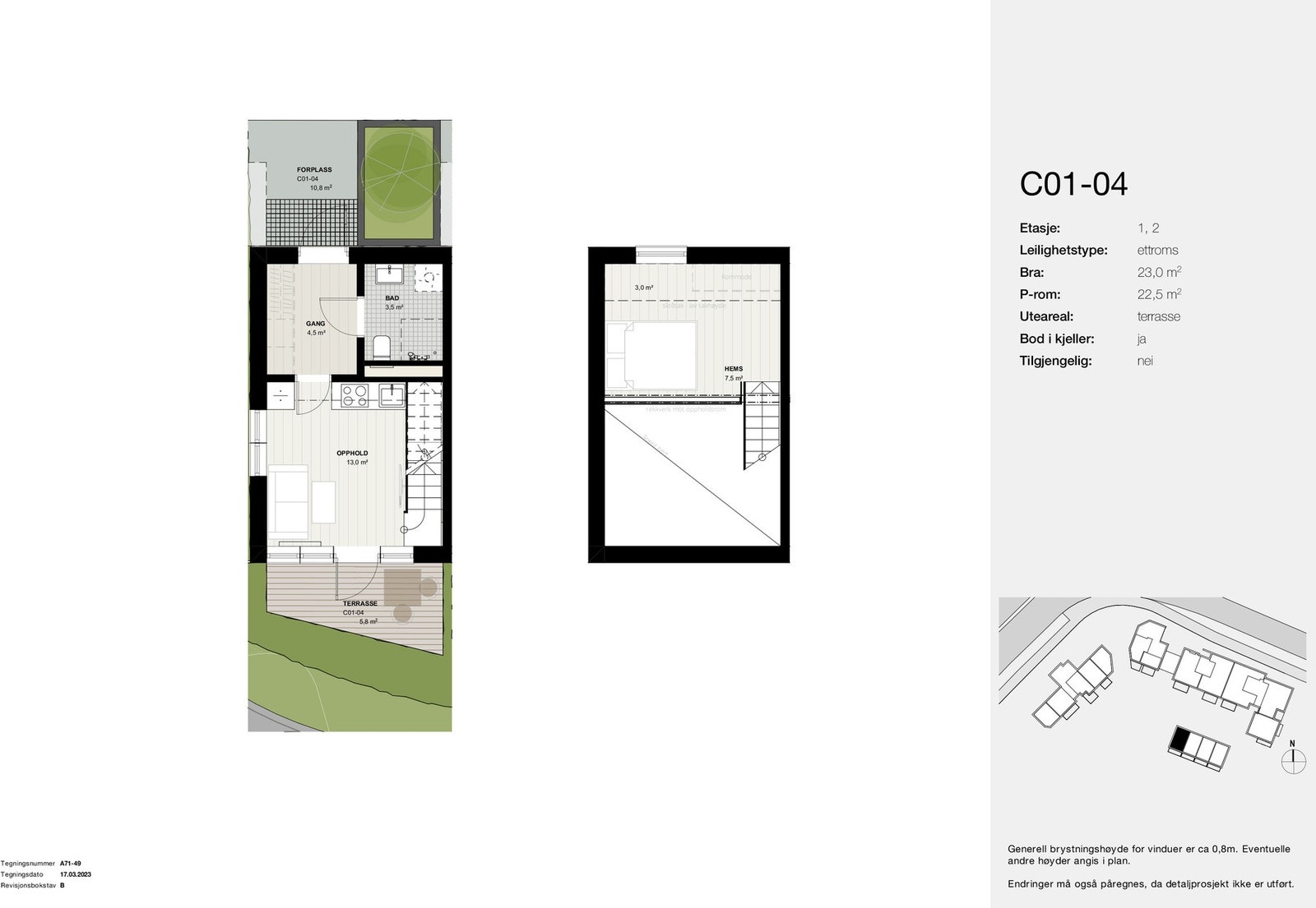 Planskisse C01-04 Galleribilde