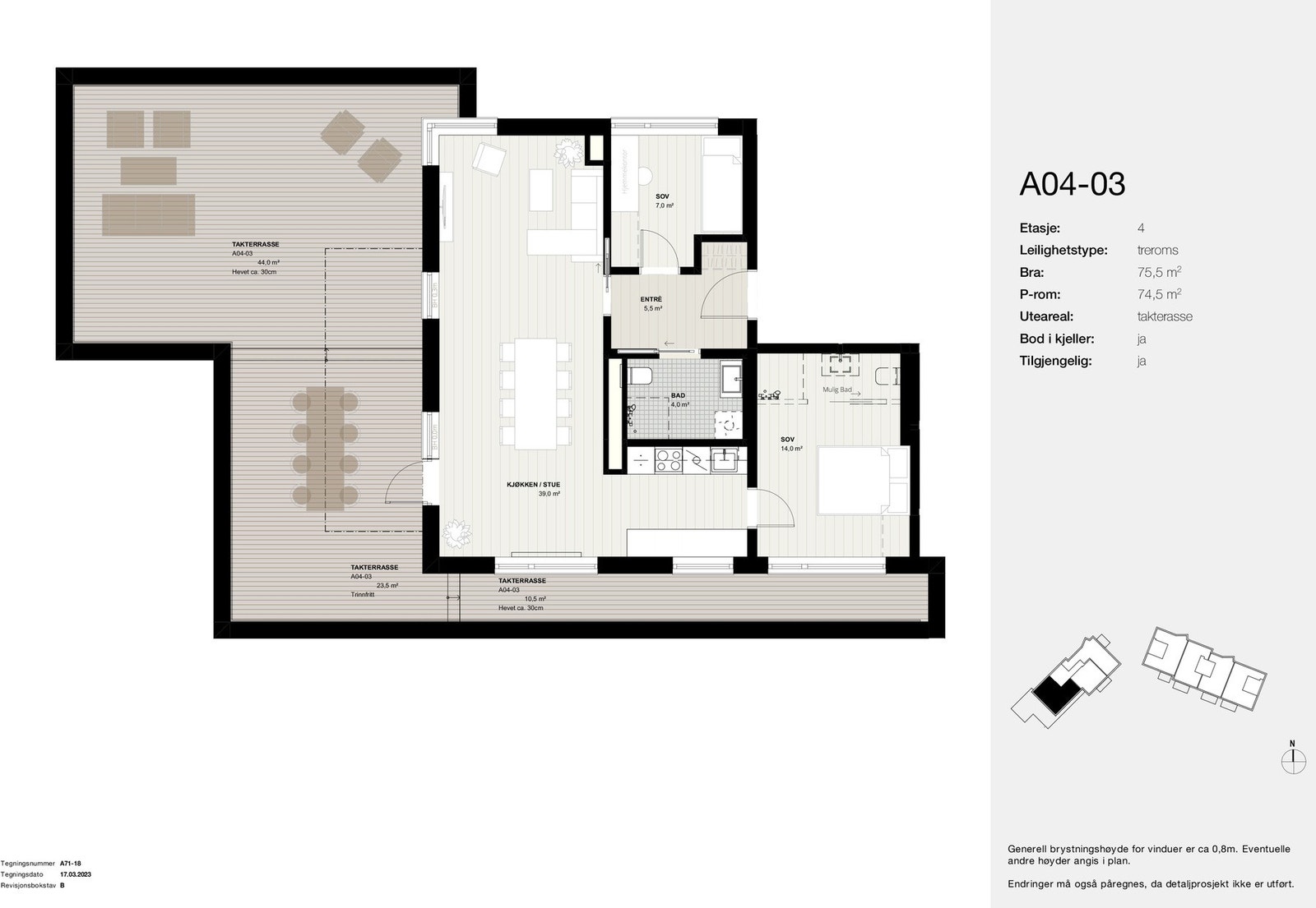 Planskisse A04-03 Galleribilde