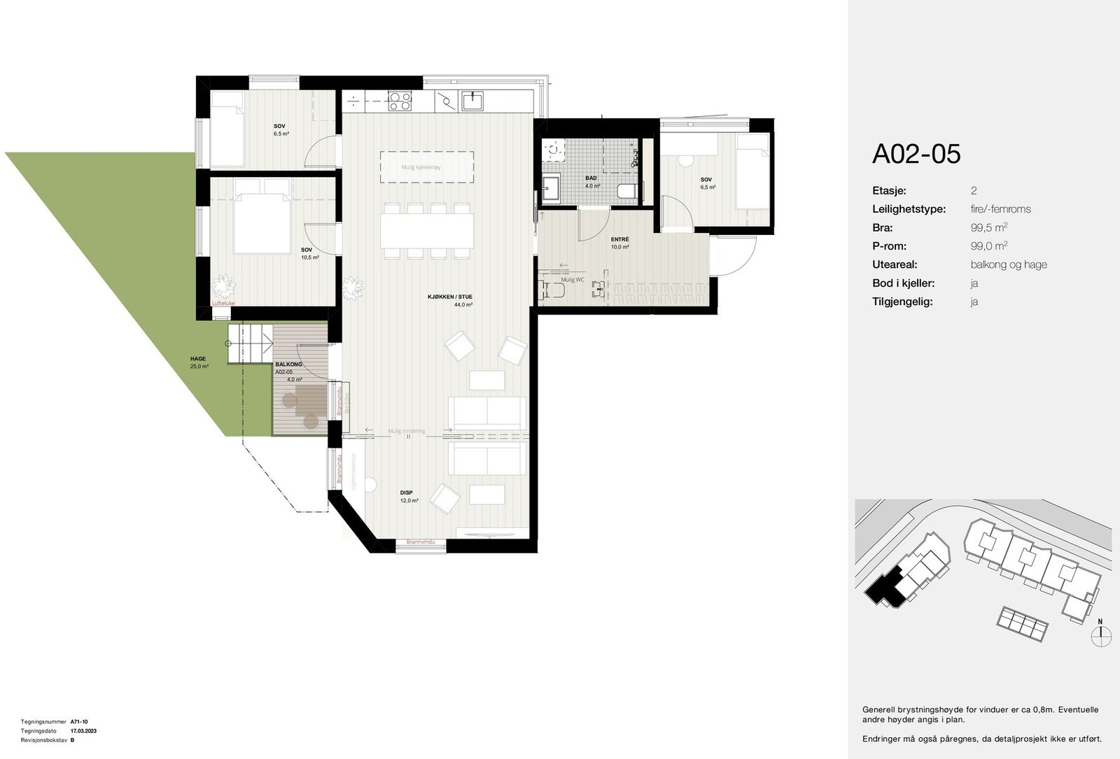 Planskisse A02-05 Galleribilde