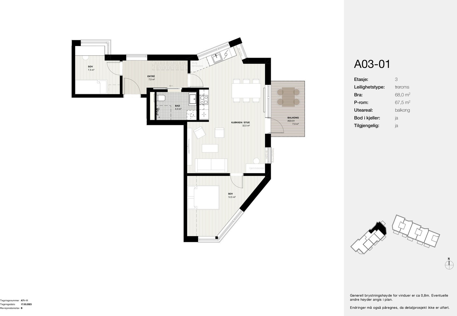 Planskisse A03-01 Galleribilde