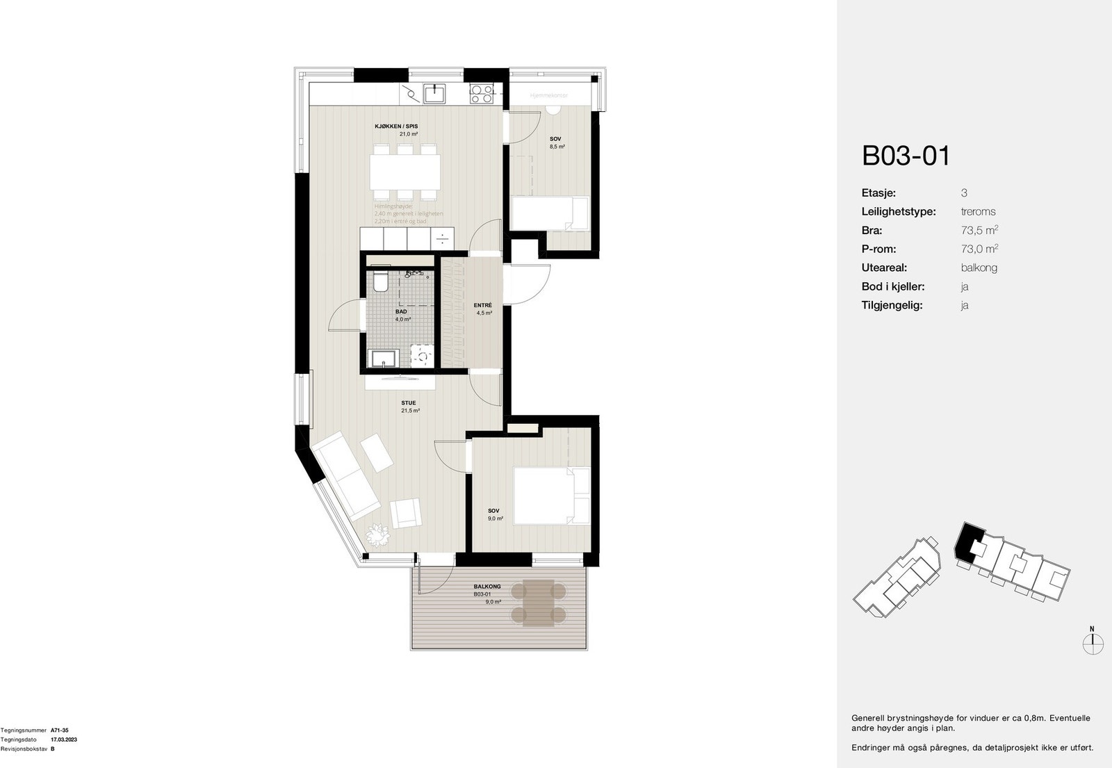 Planskisse B03-01 Galleribilde