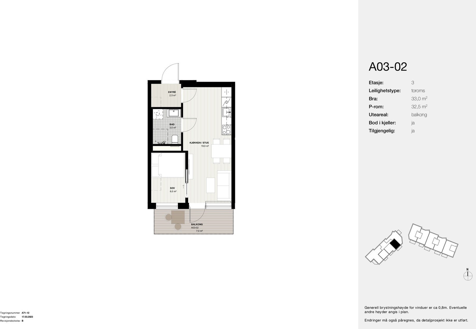 Planskisse A03-02 Galleribilde