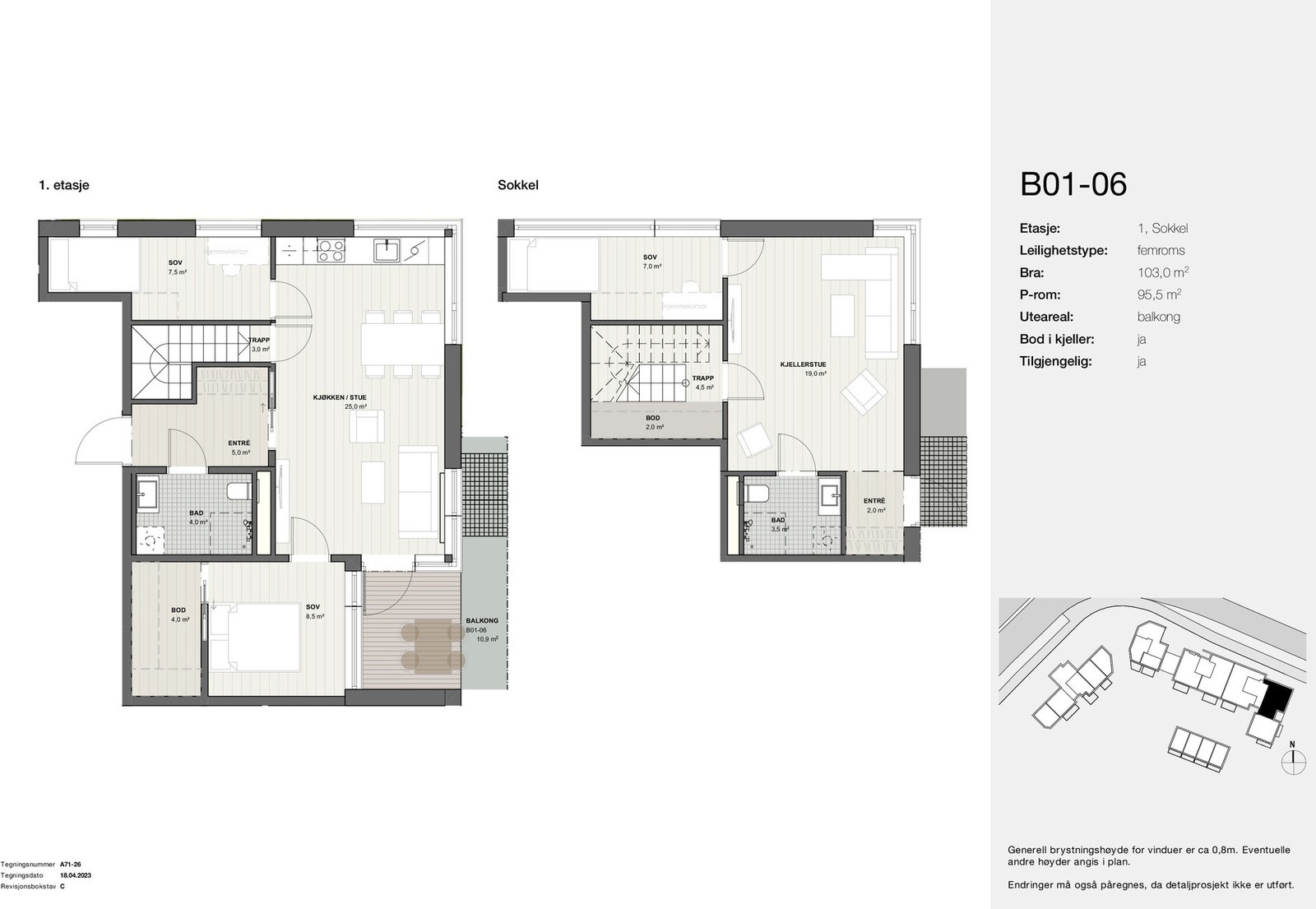 Planskisse B01-06 Galleribilde