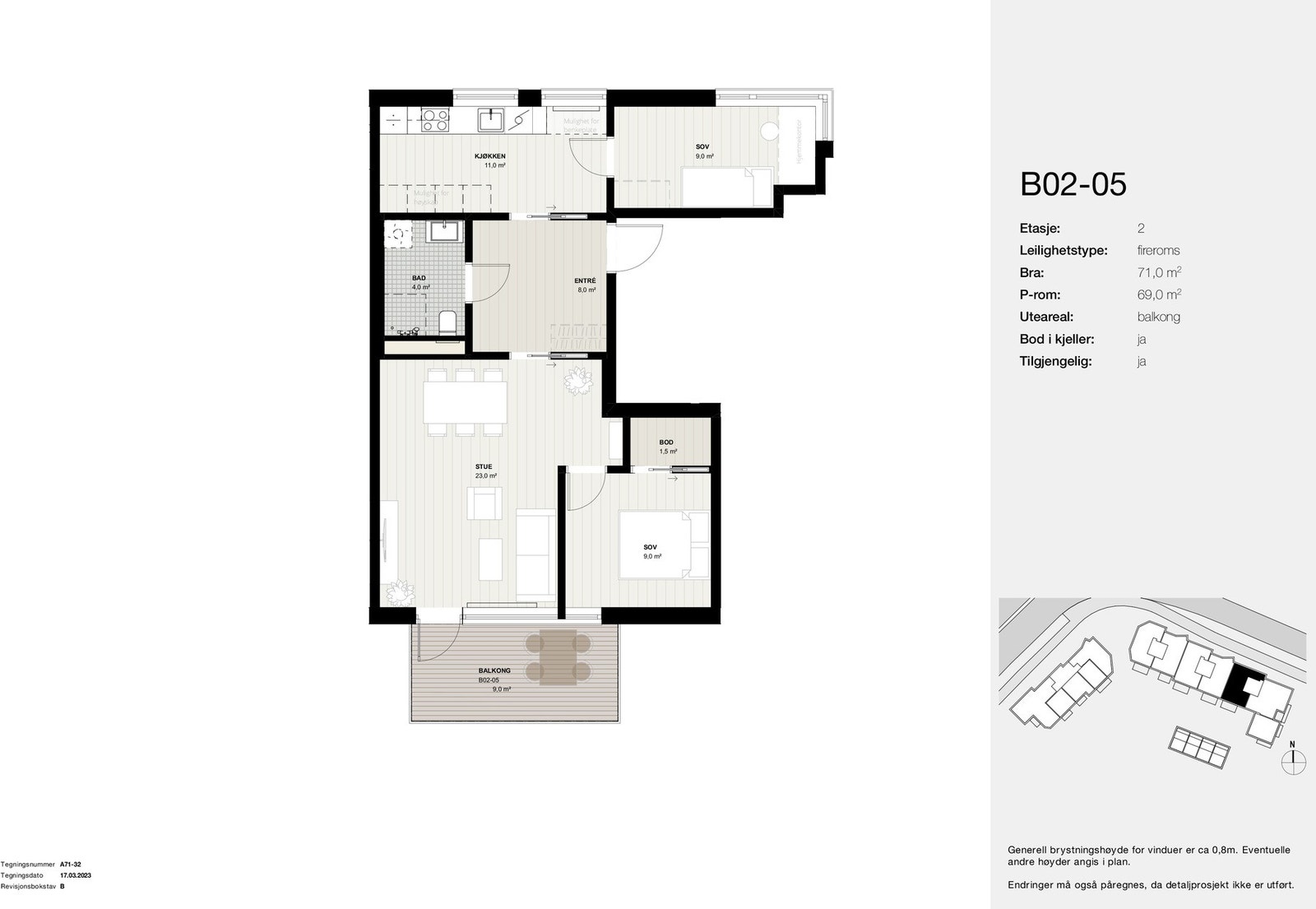Planskisse B02-05 Galleribilde
