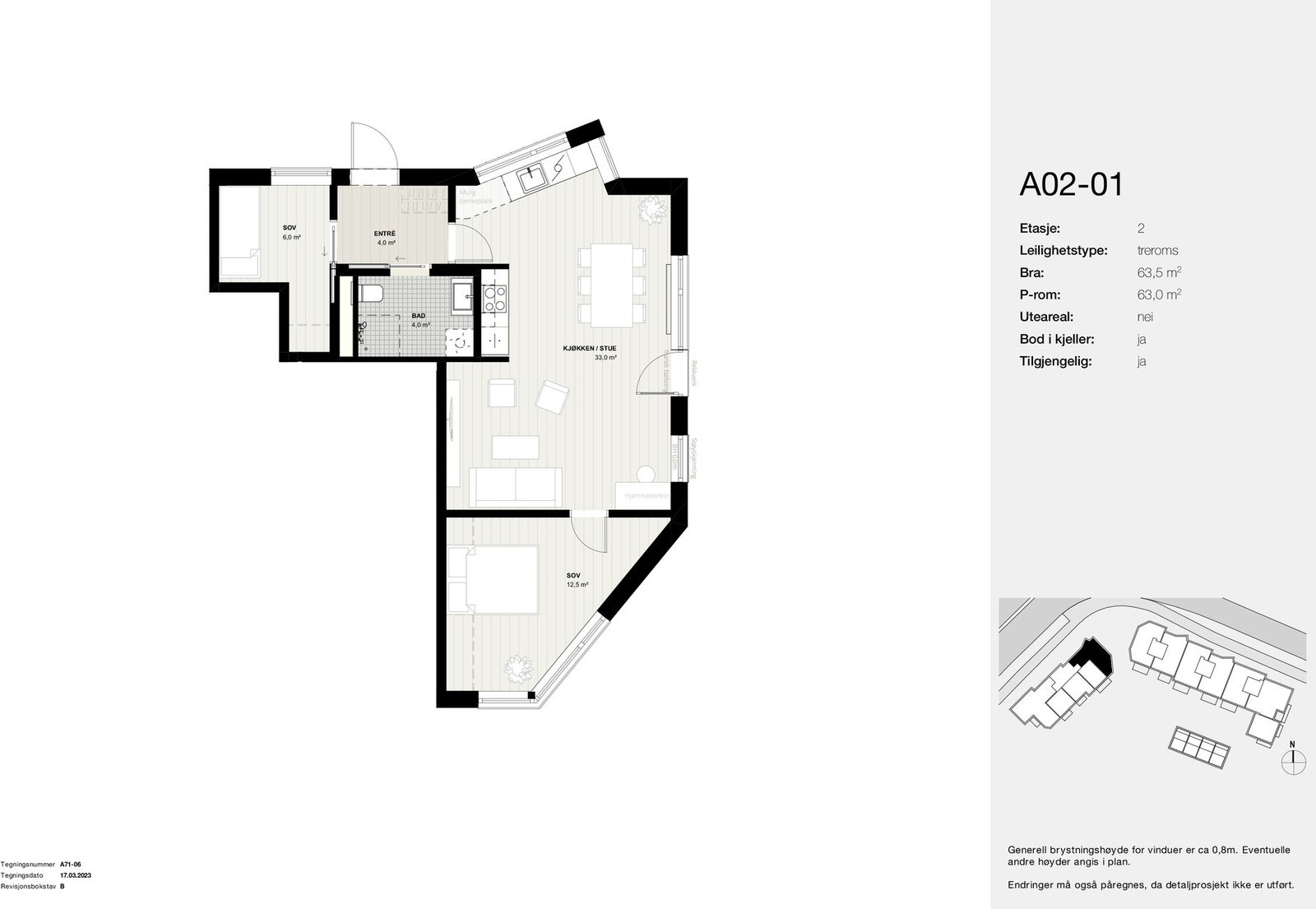 Planskisse A02-01 Galleribilde
