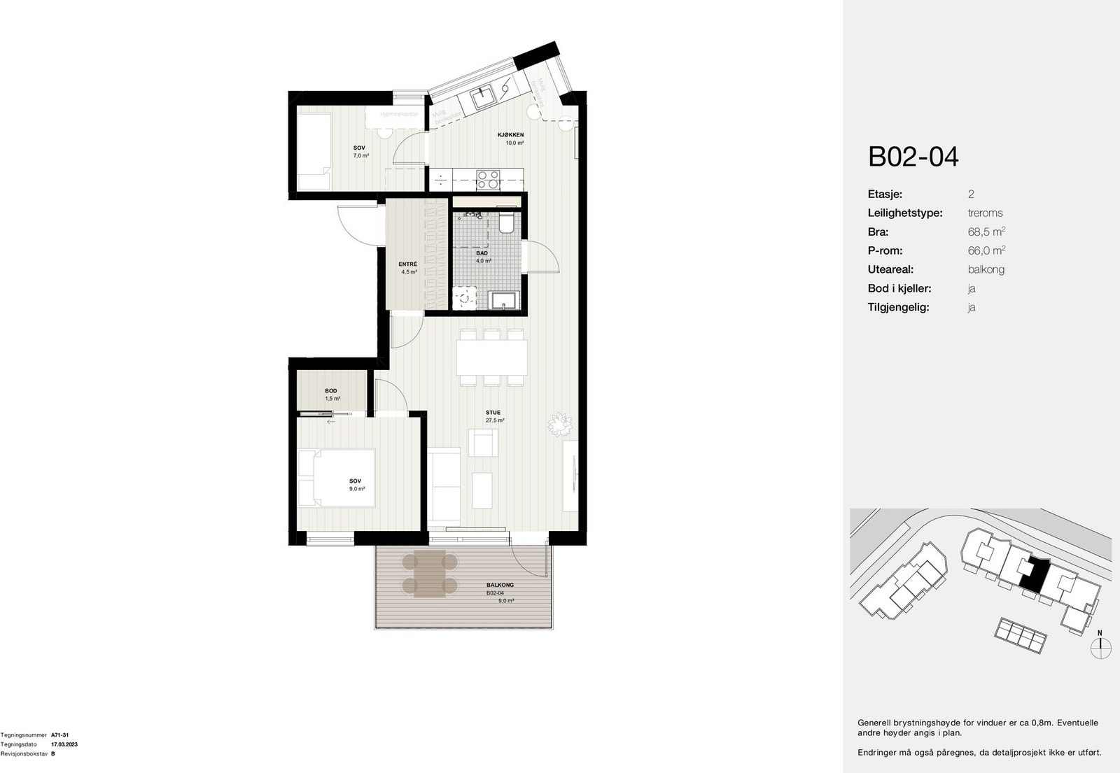 Planskisse B02-04 Galleribilde