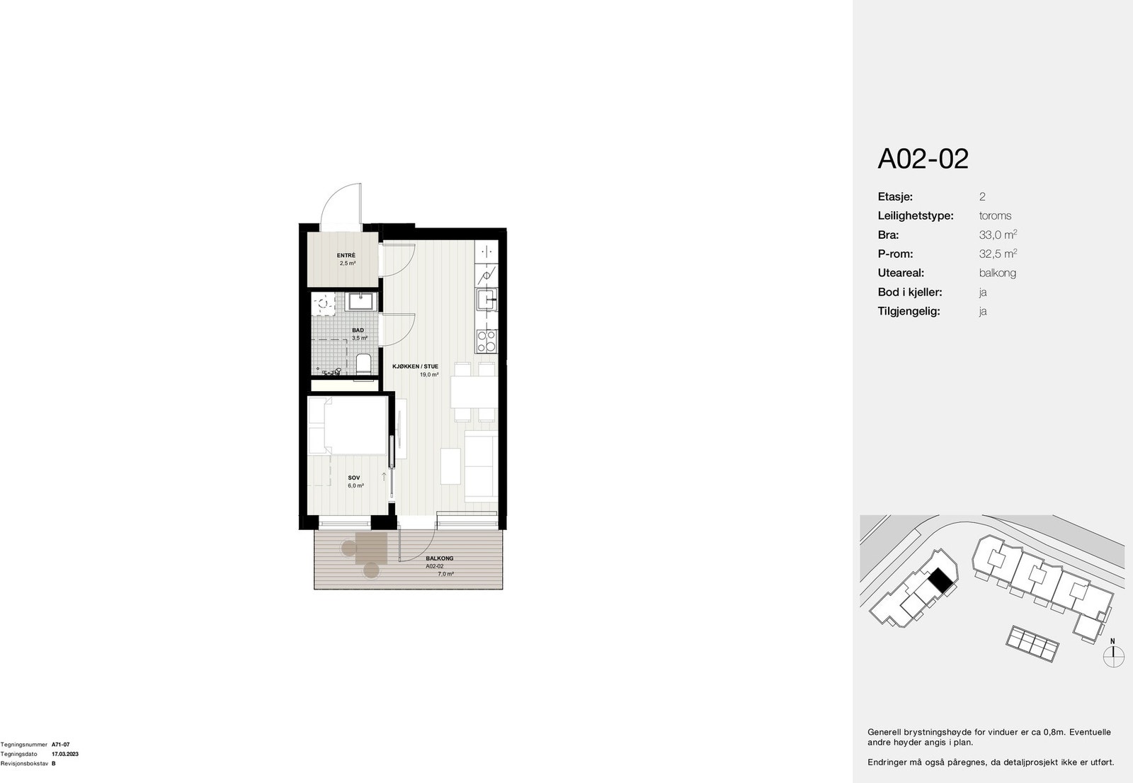 Planskisse A02-02 Galleribilde