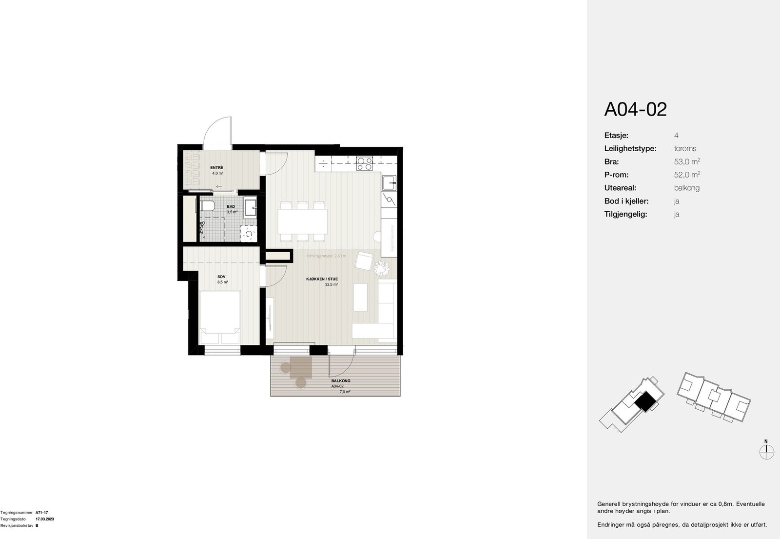 Planskisse A04-02 Galleribilde